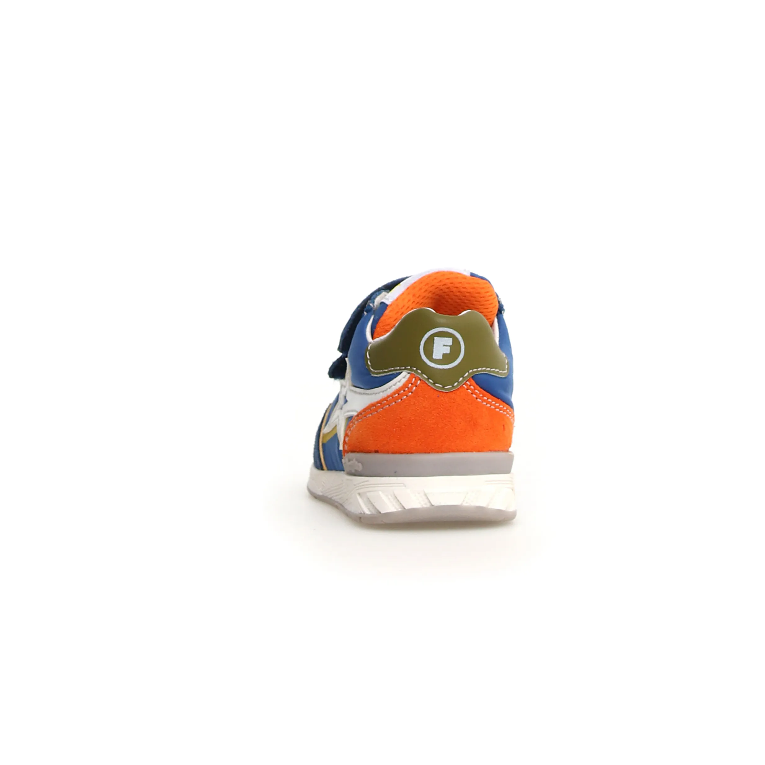 Falcotto Boys' Ferdi 3 VL Sneakers - Light Blue, Orange & White | Comfortable Kids' Running Shoes for School, Play & Outdoor Activities
