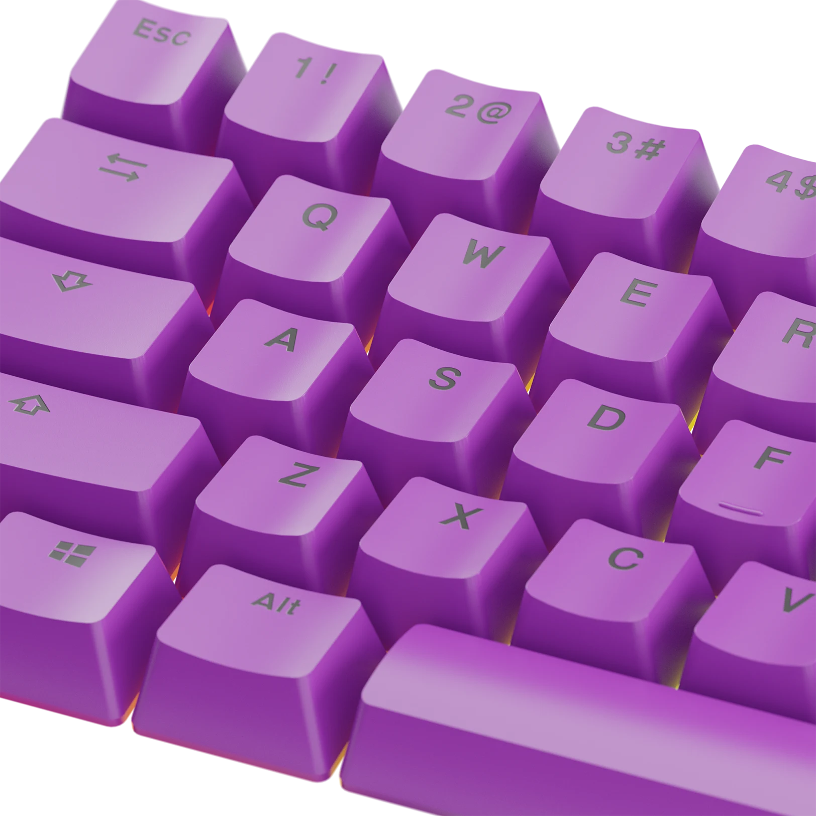 Epic Purple Keycaps for Mechanical Keyboards - Durable PBT Keycaps for Gaming & Typing - Perfect for PC, Mac & Laptop Keyboards (US Layout)