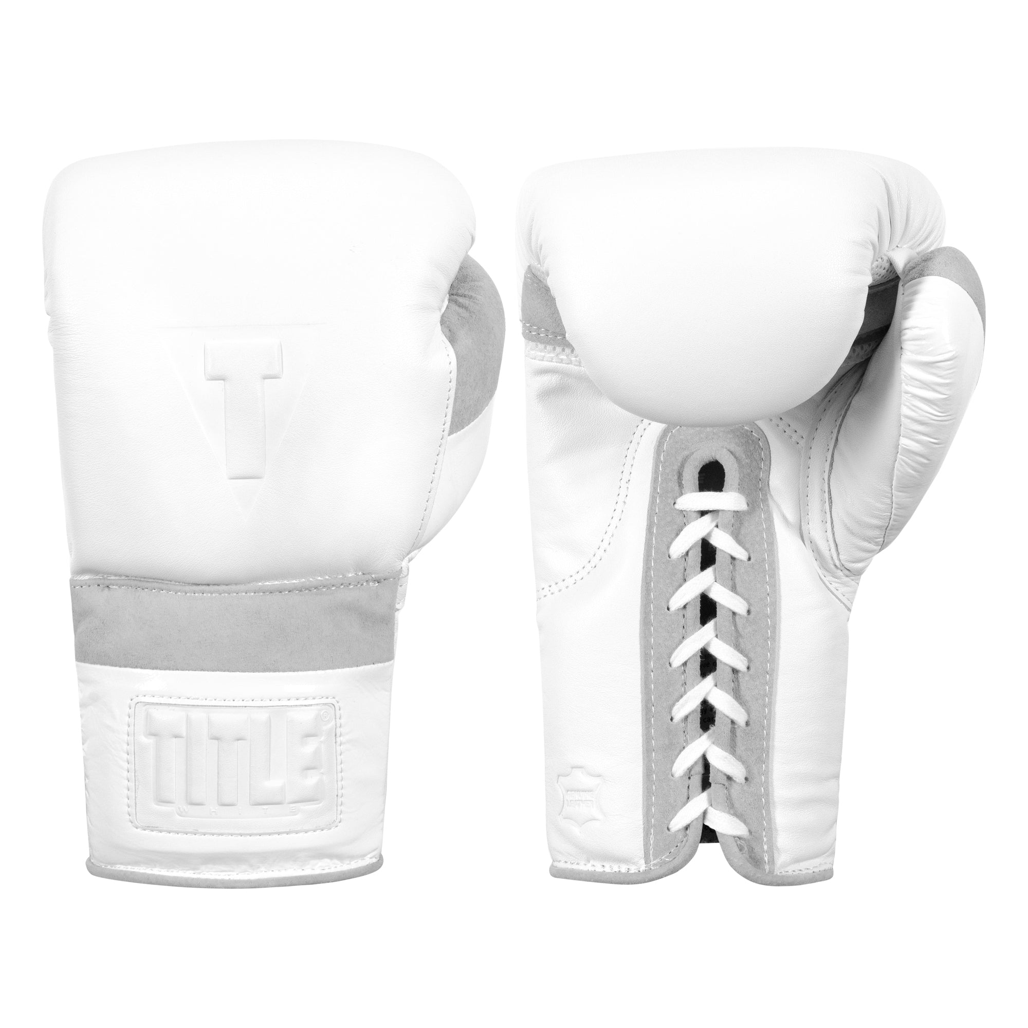 Premium White Boxing Lace Sparring Gloves 2.0 - Professional Training Gloves for Boxing, MMA & Kickboxing - Perfect for Gym Workouts, Sparring Sessions & Martial Arts Training