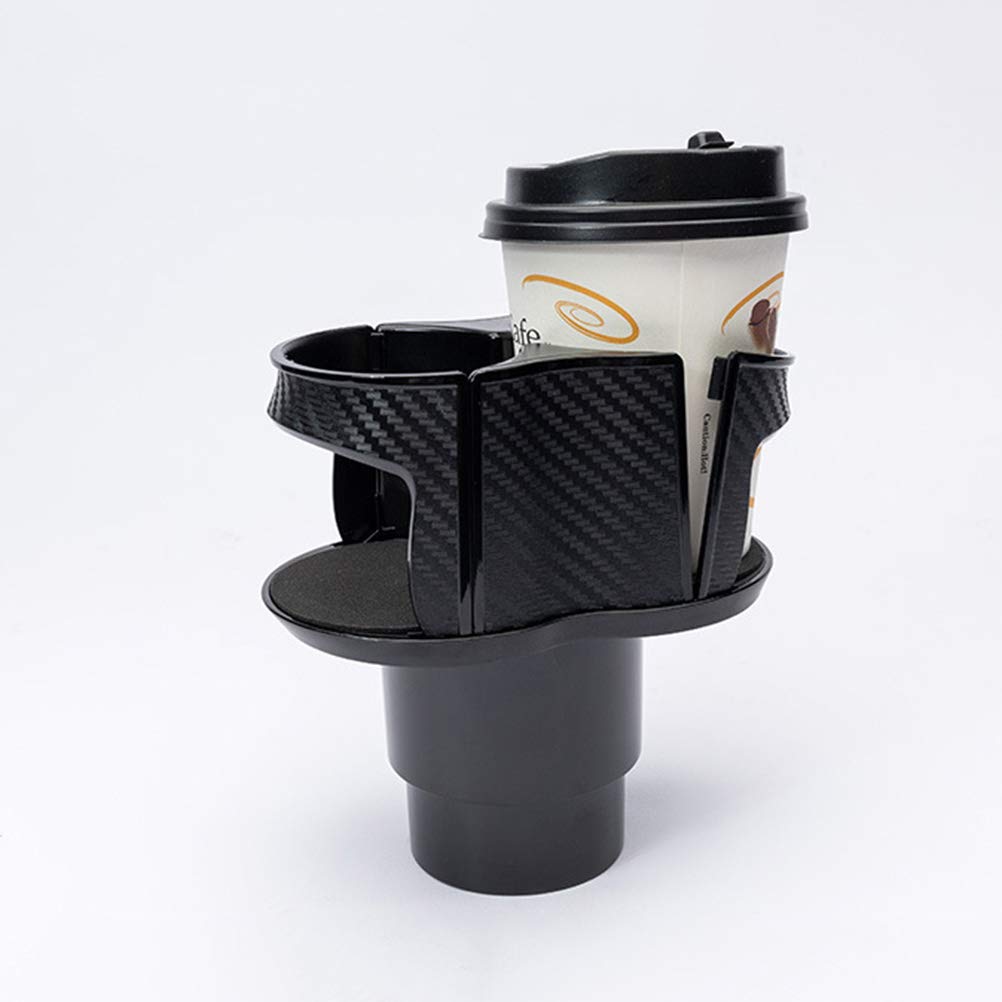 VOSAREA Car Cup Holder Organizer - Dual Drink Bottle Stand for Vehicle, Black - Perfect for Coffee, Water Bottles & Beverages in Cars, Trucks & SUVs