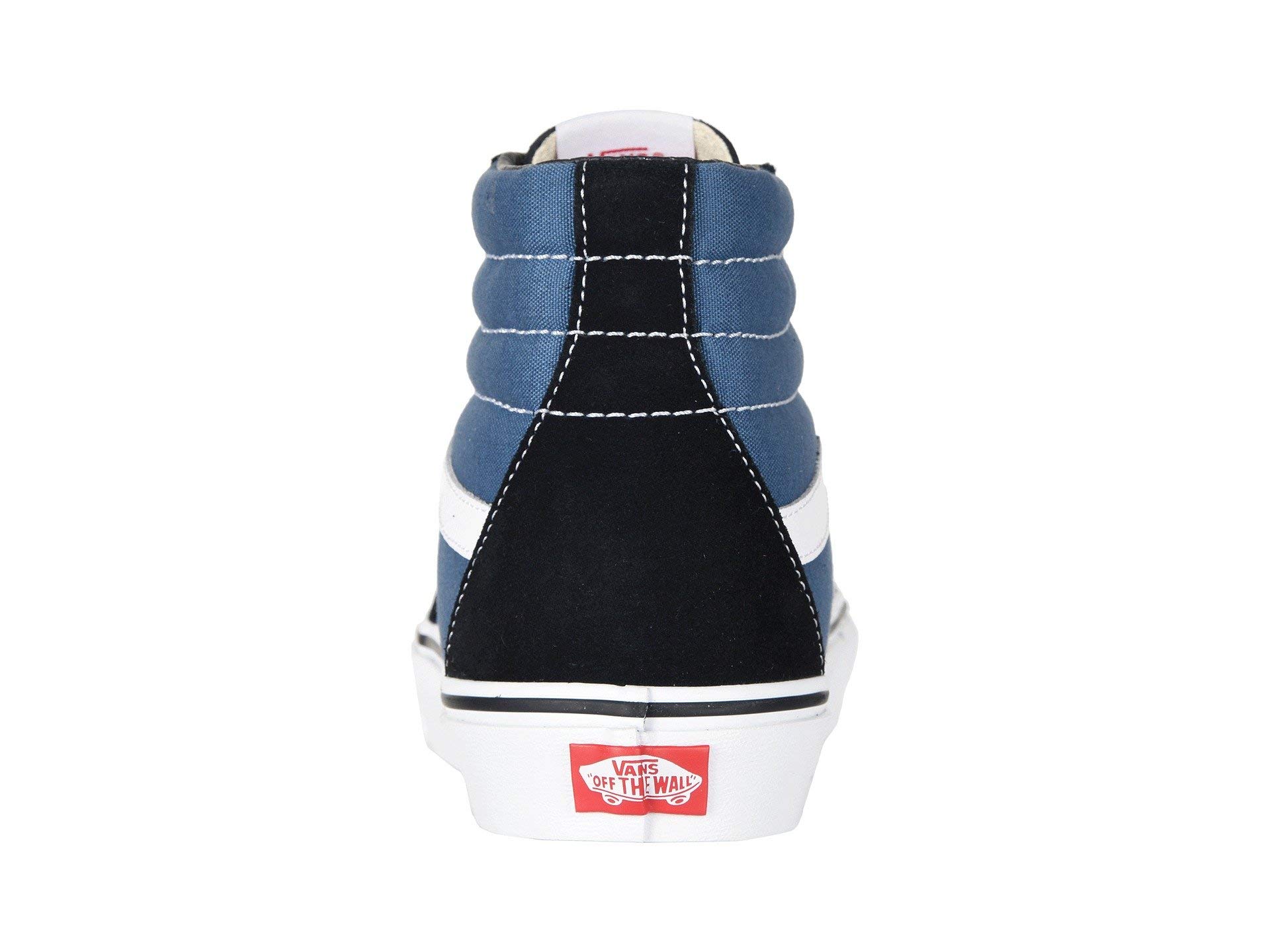 Vans SK8-HI High Top Sneakers in Navy Blue | Men's/Women's Skate Shoes | Durable Canvas & Vulcanized Rubber | Perfect for Skateboarding, Streetwear & Casual Outfits