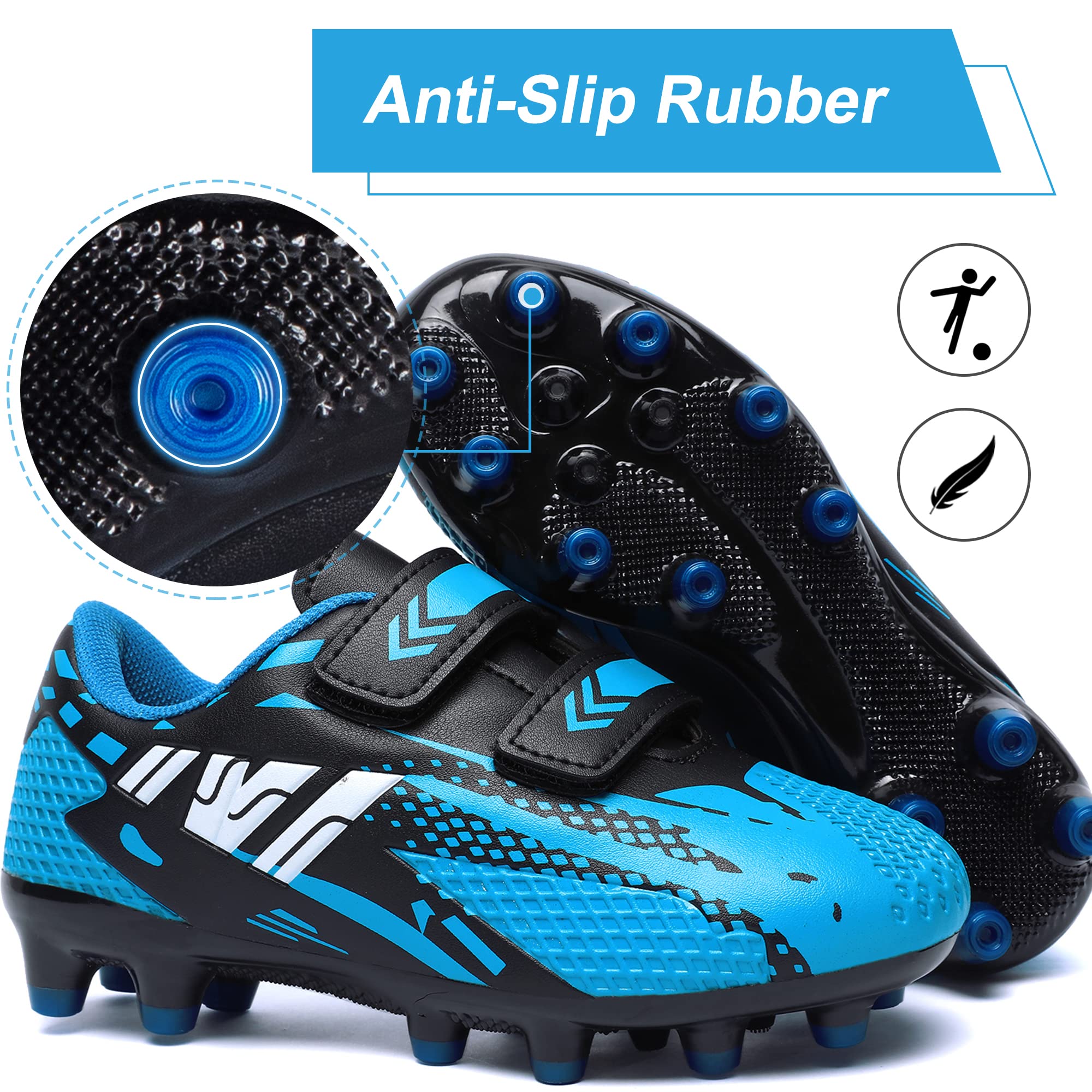 Kids Football Boots - Boys & Girls Soccer Cleats for Training, Running & Outdoor Sports | Unisex Youth Athletic Shoes for Football, Soccer & Sneakers