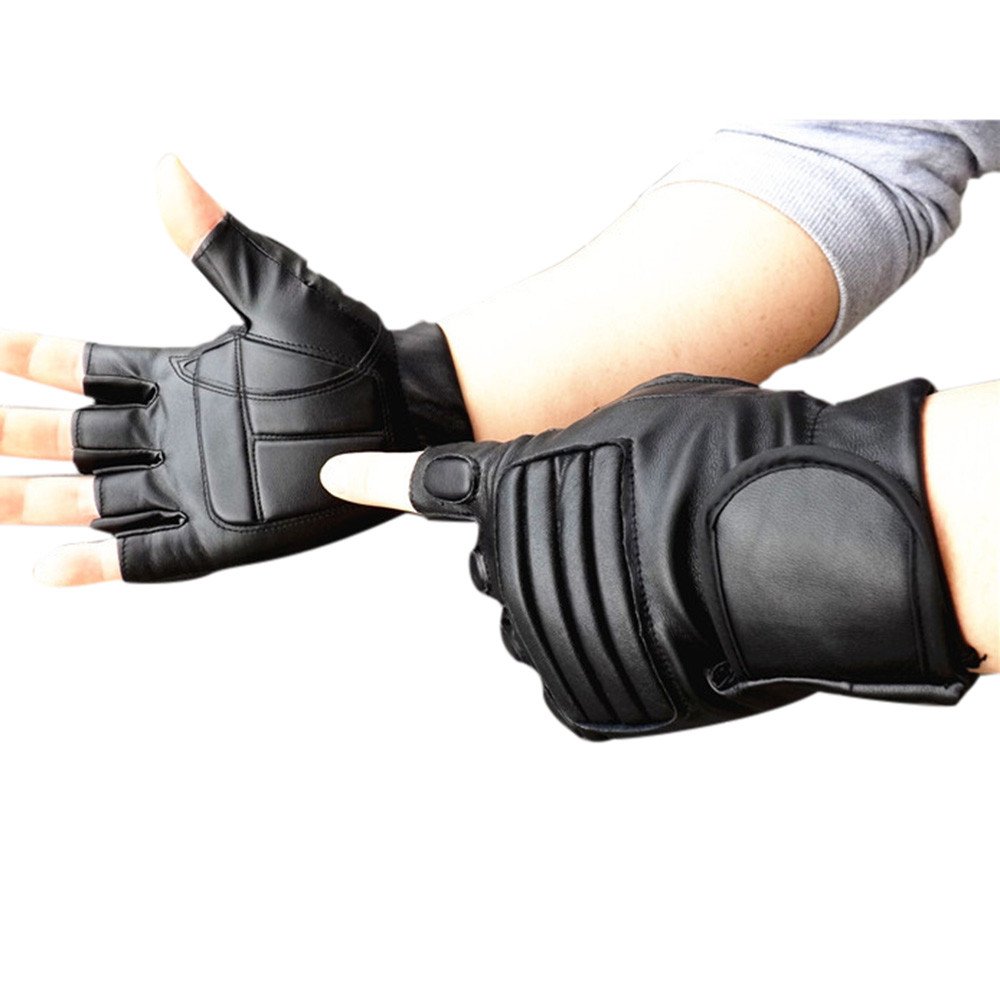Men's Winter Motorcycle Gloves - Genuine Leather, Windproof & Warm for Outdoor Sports, Riding & Cold Weather Protection - Perfect for Biking, Snowboarding & Winter Adventures