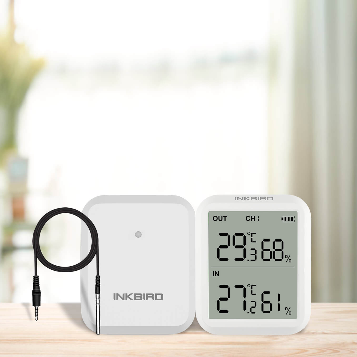 Wireless Digital Hygrometer Thermometer ITH 20R - Accurate Indoor Temperature Humidity Monitor for Home, Office, Nursery & Greenhouse