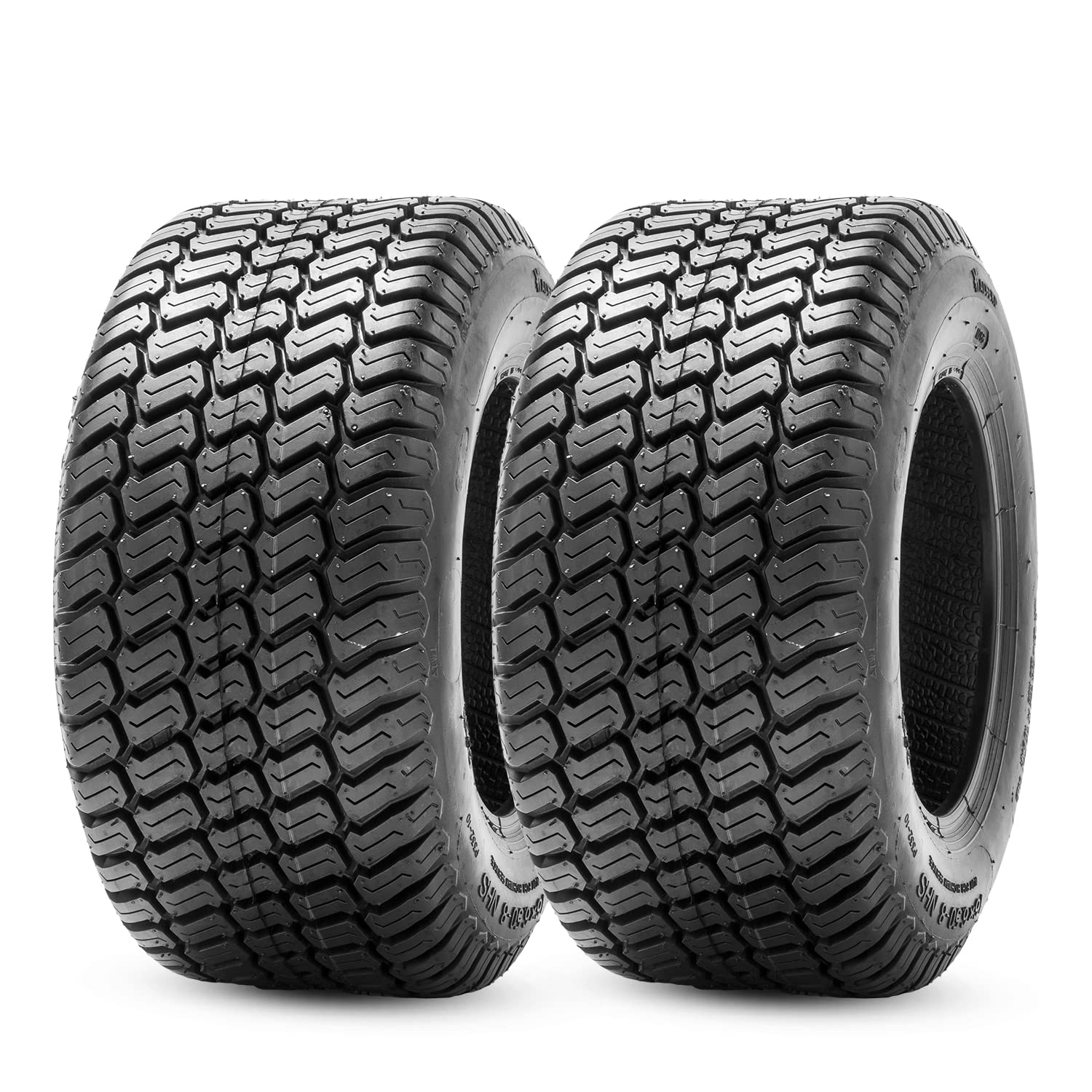 HALBERD 2-Pack 16x6.50-8 Lawn Mower Tires 4PR Turf Saver Tires - Tubeless Garden Tractor & Riding Mower Tires for Smooth Lawn Care & Landscaping