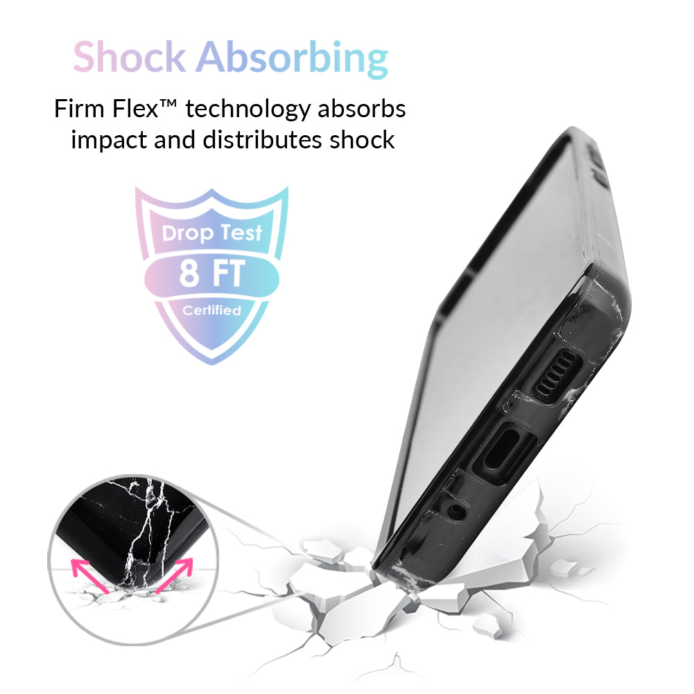 Samsung Galaxy Phone Case - Premium Black Marble Design | Slim Protective Cover for Samsung S21/S20/S10/S9 | Stylish & Durable for Everyday Use