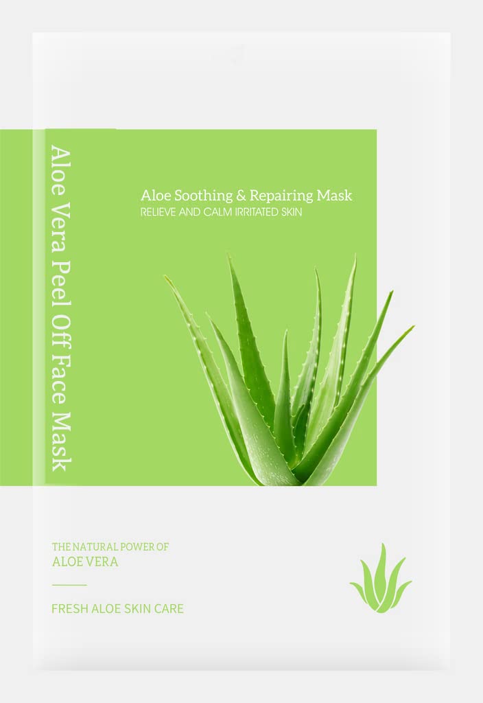 Aloe Vera Peel Off Face Mask for Girls - Deep Cleansing, Hydrating Natural Facial Mask for Acne & Blackhead Removal - Skin Care Treatment for Teens & Women - Perfect for Spa Nights & Self-Care Routines (1 Pack)