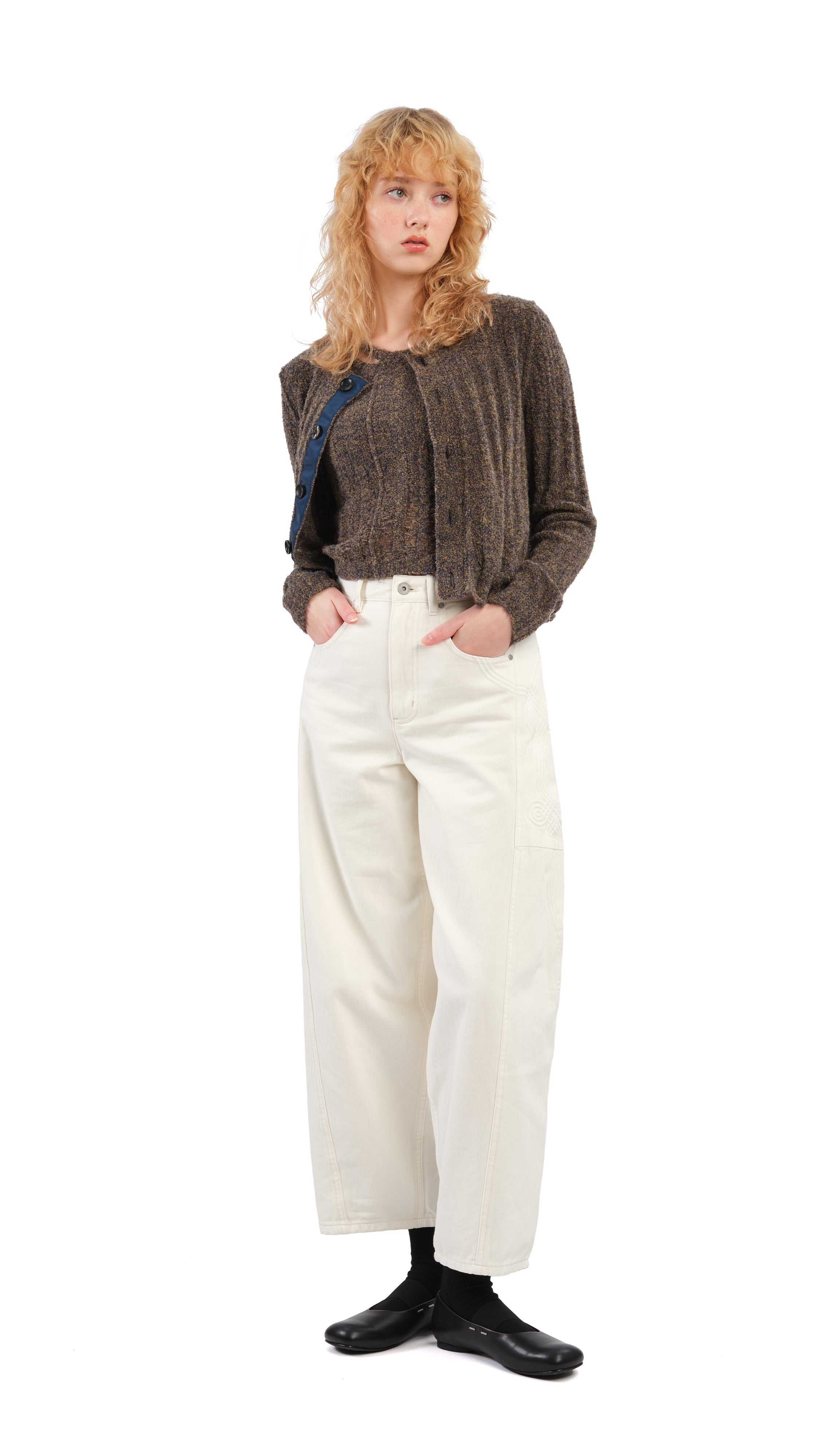 Boucle Cropped Vest for Women - Soft Textured Knit Sleeveless Top - Casual & Office Wear - Perfect for Layering in Fall & Winter