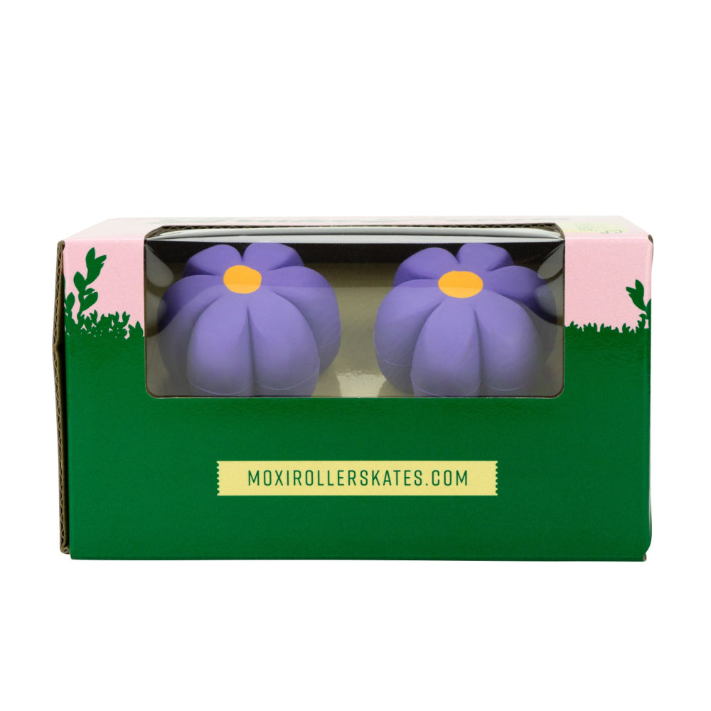 Moxi Petal Toe Stops for Roller Skates - Cushioned Rubber Stoppers for Derby, Artistic & Outdoor Skating - Perfect for Beginners & Advanced Skaters
