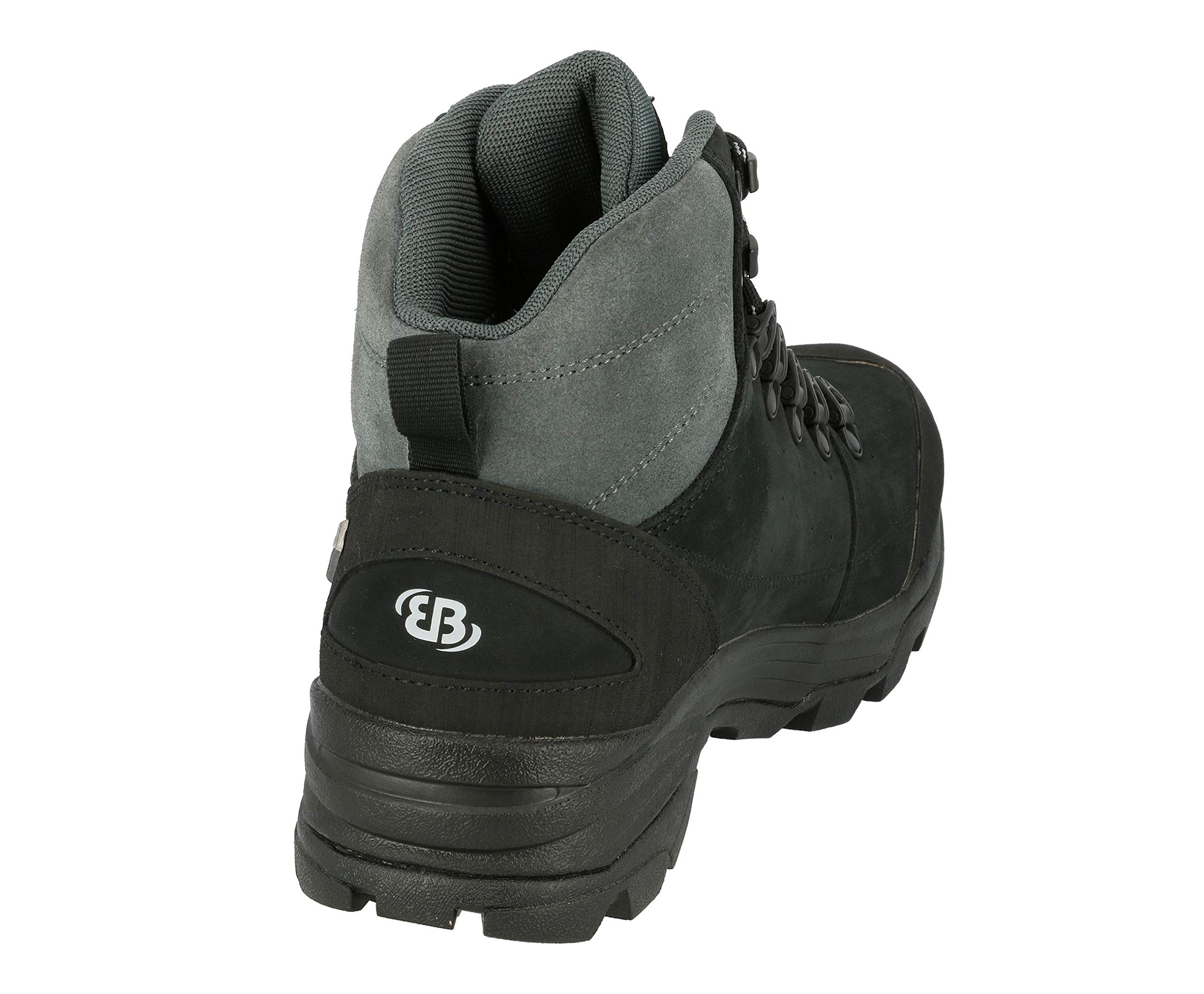 Bruetting Unisex Mount Tanaga Hiking Boots for Men & Women - Black/Gray, Size 8 Women/6.5-7 Men - Durable Outdoor Trekking Shoes for Mountain Climbing & Trail Walking