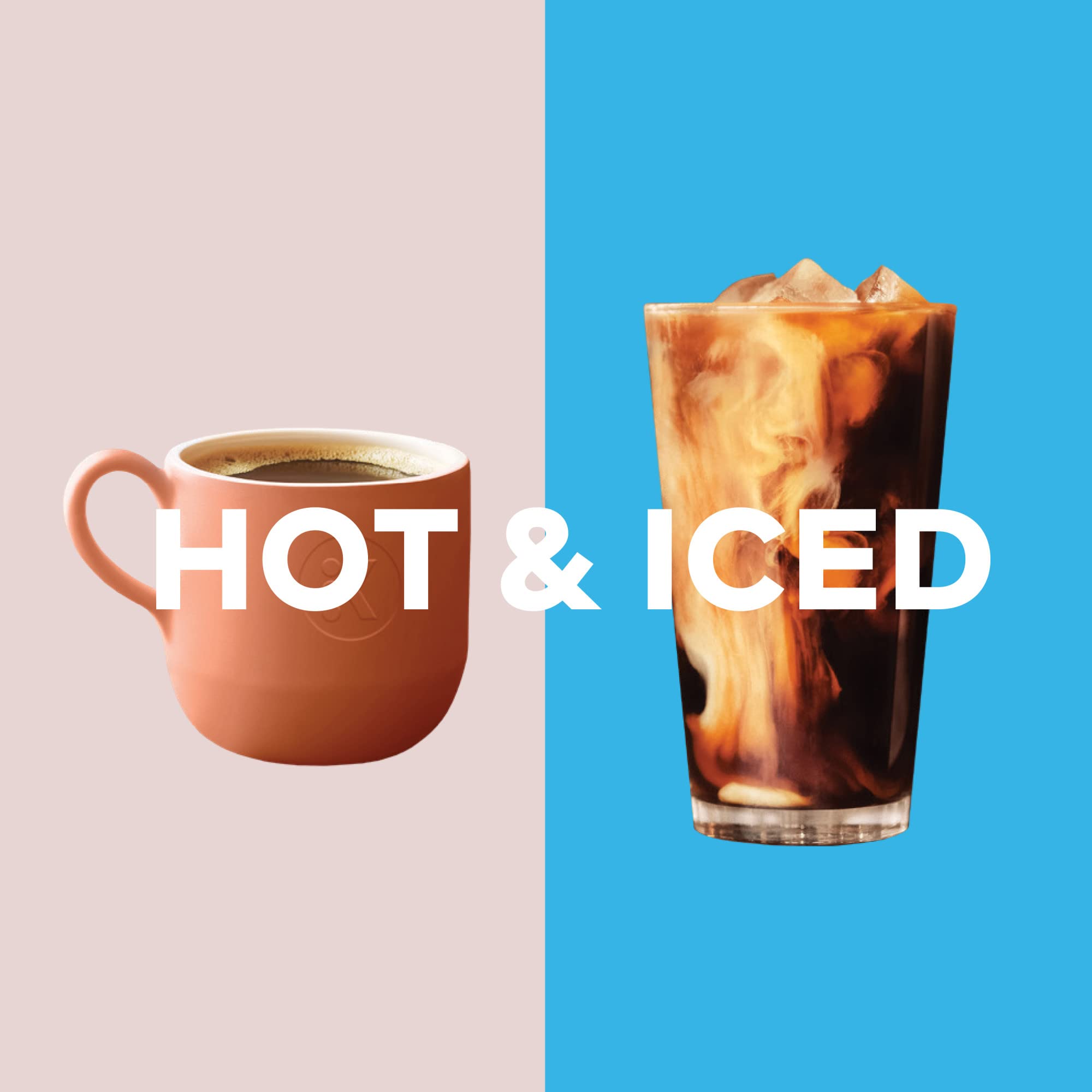Keurig K-Slim + ICED Single Serve Coffee Maker - Brew Hot & Cold Coffee, 8-12oz Cup Sizes, 46oz Removable Water Tank, Compact Gray Design - Perfect for Home, Office, or Dorm Use