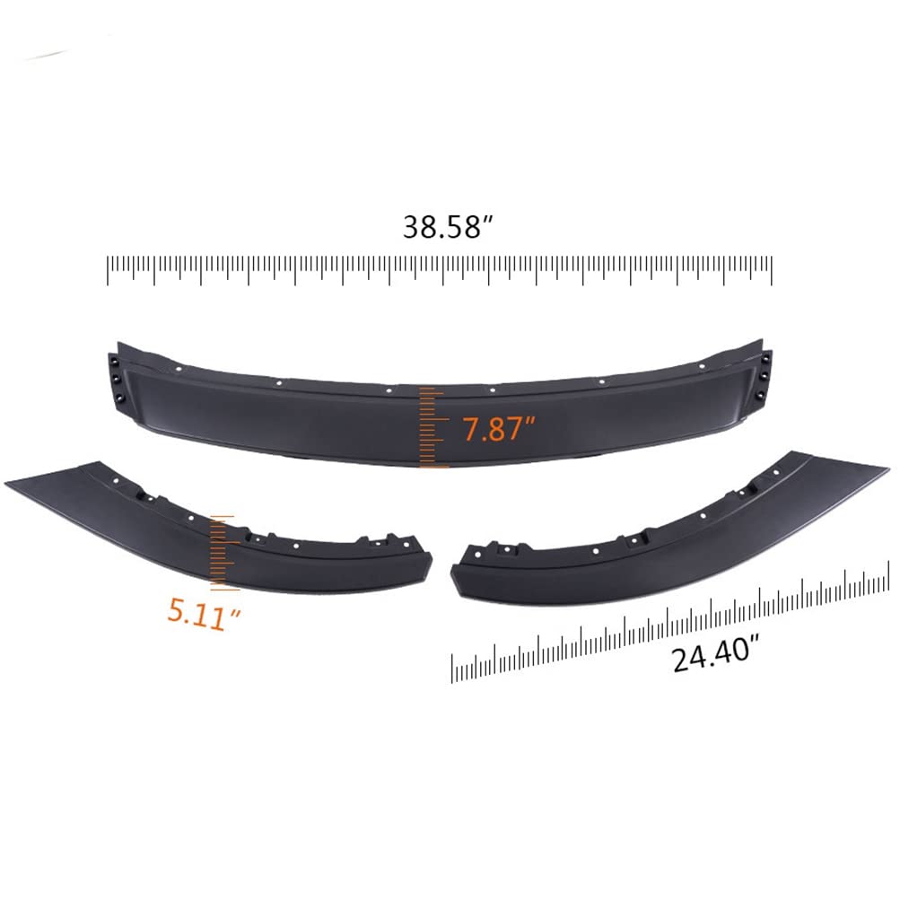 SCITOO RP Style Front Lip Spoiler for 2013-2014 Ford Mustang PP - Matte Black Front Bumper Lip | Aggressive Styling & Enhanced Aerodynamics for Street & Track Performance