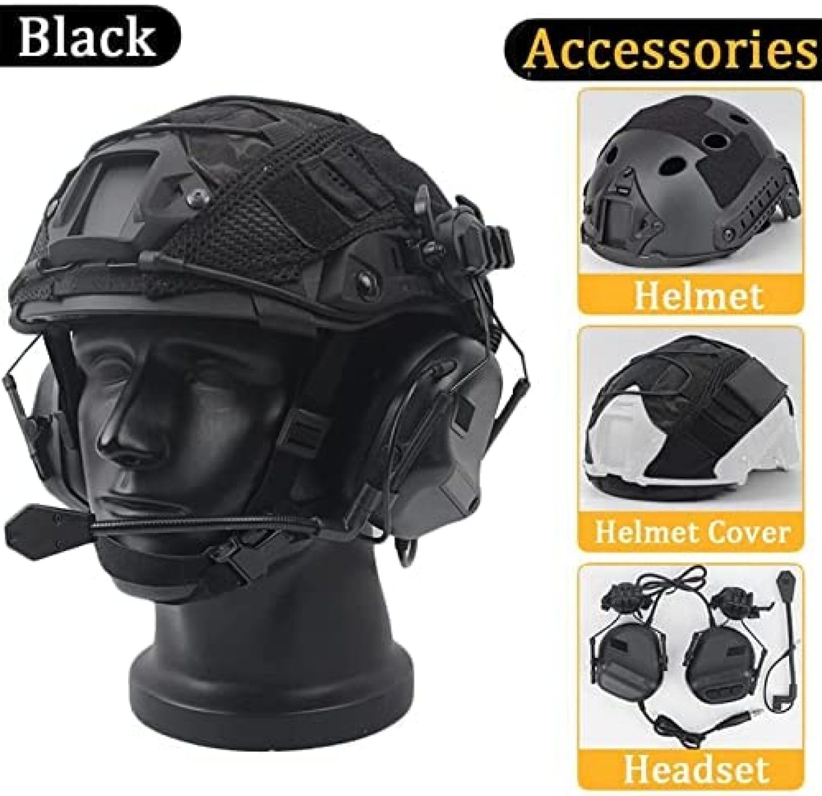 Tactical Airsoft Helmet - Adjustable Fast Protective Helmet Mount for Airsoft & Paintball - Multicam Camouflage - Perfect for Airsoft Battles, Paintball Games & Tactical Training