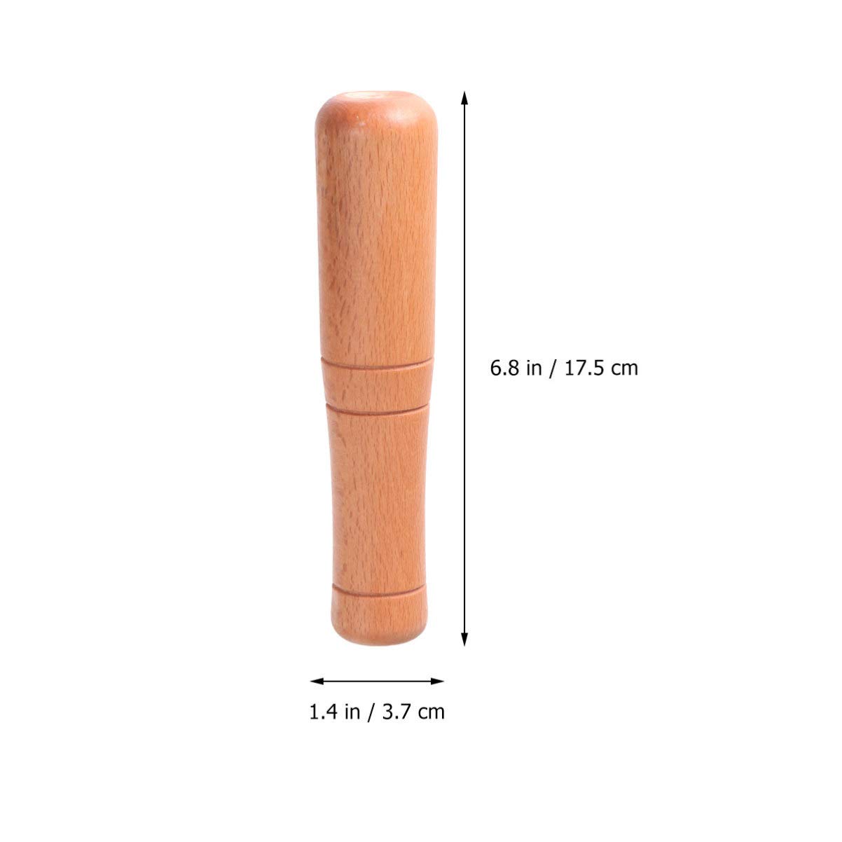 Premium Natural Wooden Pestle & Muddler - Multi-Functional Mini Kitchen Tool for Grinding, Muddling & Pounding - Ideal for Bartenders, Sauerkraut Making & Home Cooking Accessories