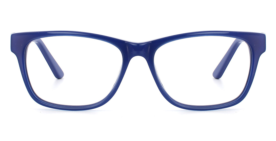 Stylish Blue Rectangle Prescription Glasses A15457 - Trendy Eyewear for Men & Women - Perfect for Reading, Work, and Daily Fashion
