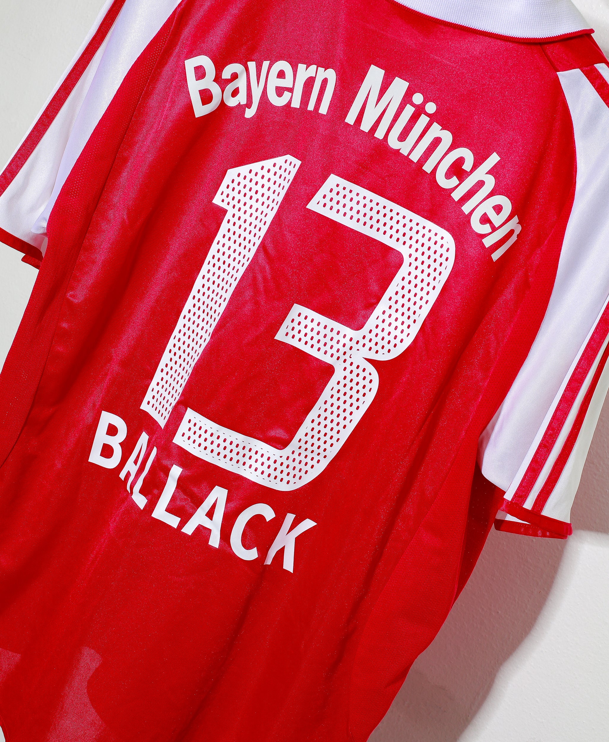 2003 Bayern Munich Home Jersey #13 Michael Ballack - Authentic Soccer Shirt (Size L) - Vintage Football Fan Gift, Match Day & Collection Display
