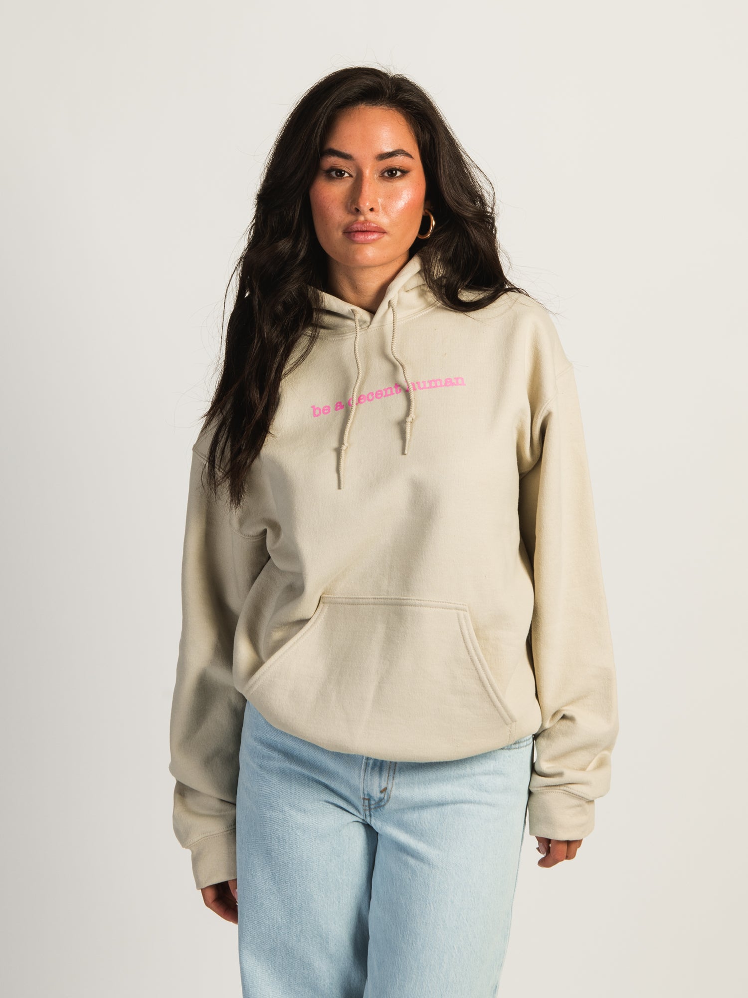 Barstool Sports 'Be a Decent Human' Pullover Hoodie - Comfortable & Stylish Sweatshirt for Casual Wear, Gifts & Fan Apparel
