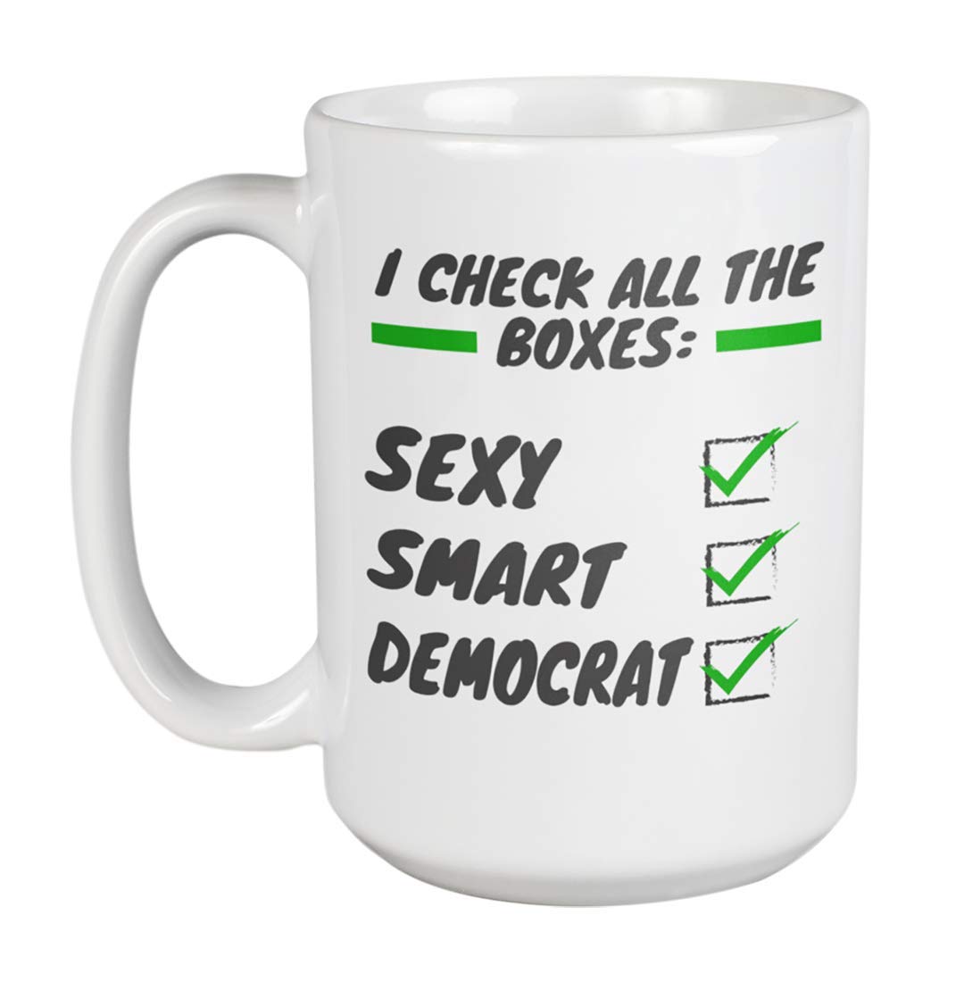Funny Pro Democratic Party Coffee Mug - 15oz Political Gift for Liberals, Democrats & Progressives - Perfect for Office, Home & Political Events