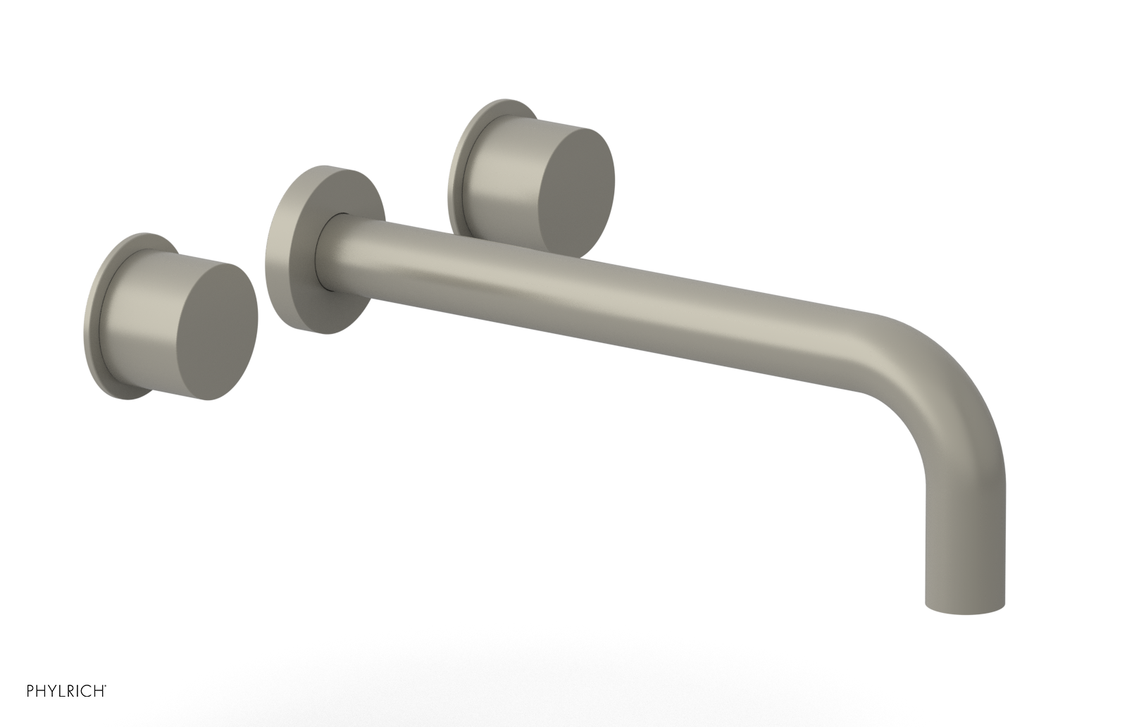 Basic II 10-Inch Wall Tub Faucet Set with Smooth Handles - 230 57 10 - Perfect for Bathroom Renovation and Modern Home Decor