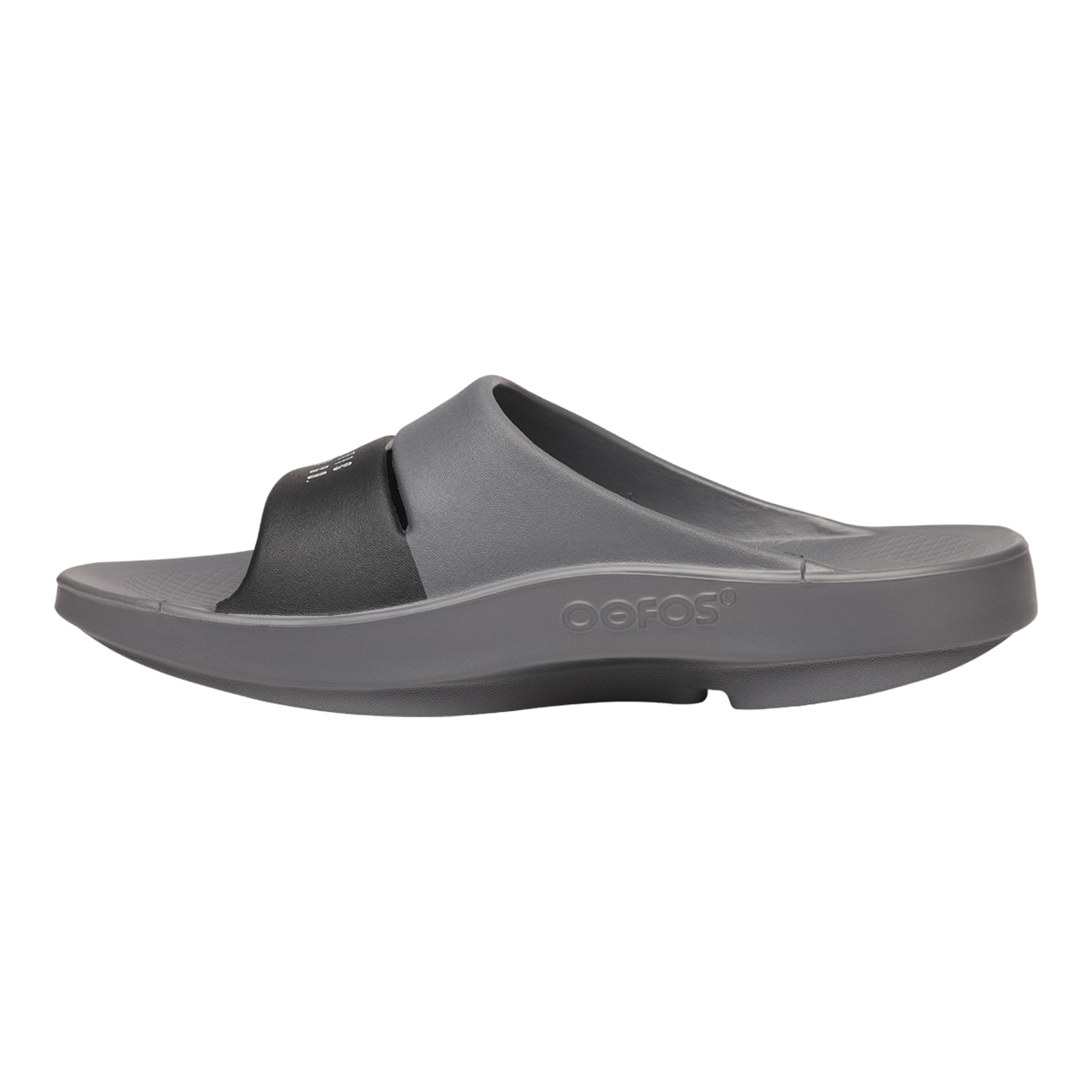 OOFOS S25 Junior Sport Slide Sandals for Kids - Grey | Comfortable Recovery Footwear for Active Boys & Girls - Perfect for Post-Workout, Poolside & Casual Wear