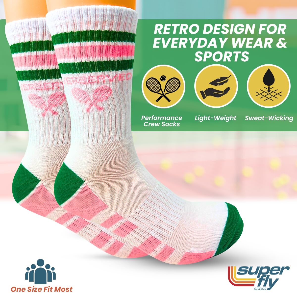 High-Performance Athletic Socks for Men & Women - Breathable Sports Socks for Running, Golf, Tennis, Pickleball & Yoga - Unisex Comfort for All-Day Wear