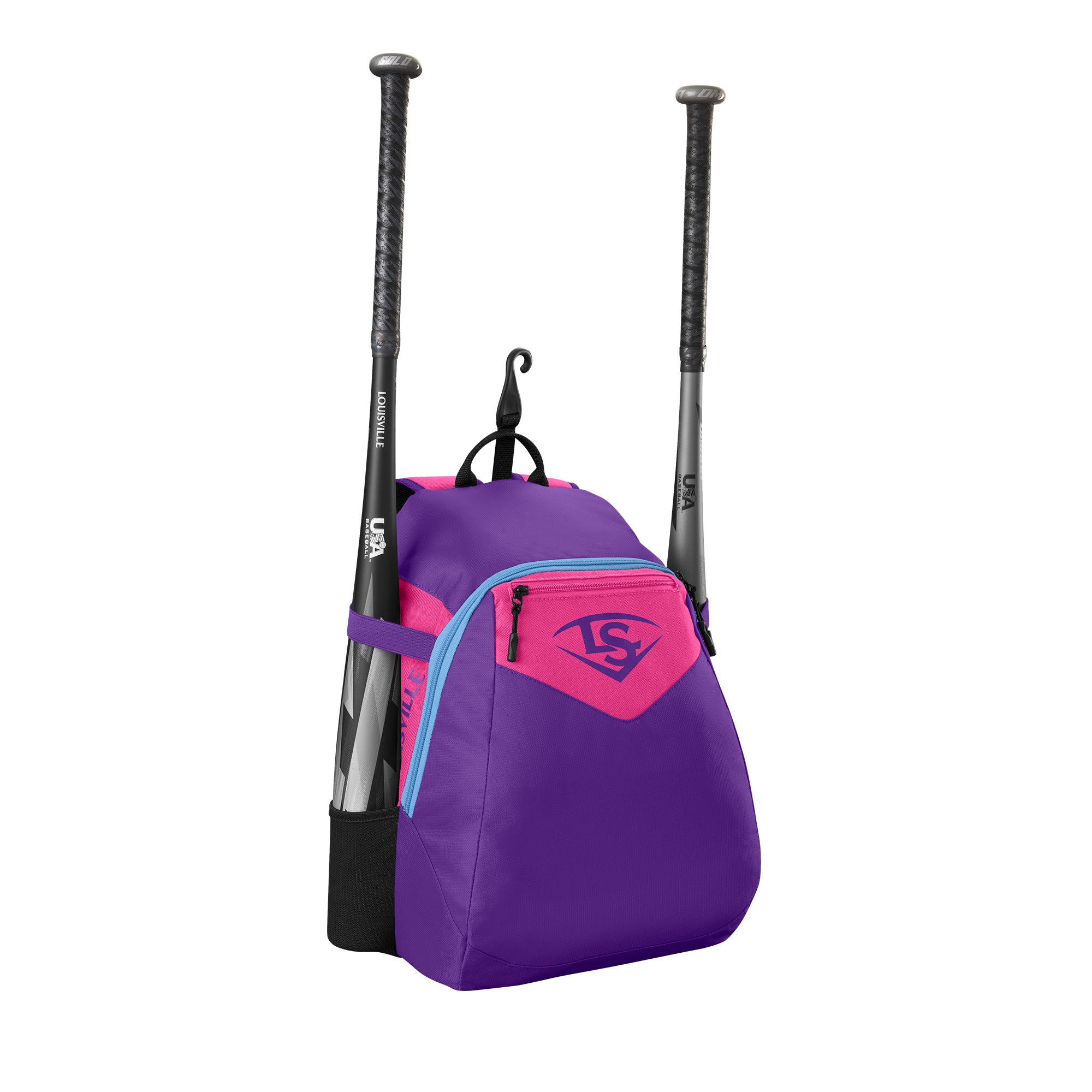 Louisville Slugger Genuine V2 Youth Baseball Backpack - Lightweight Durable Stick Pack for Kids & Teens - Perfect for School, Sports Practice & Travel