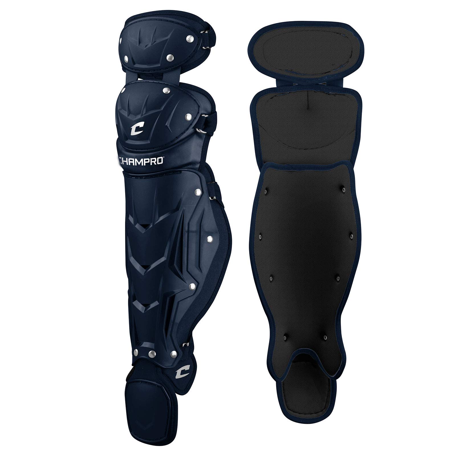 CHAMPRO Optimus MVP Double Knee Leg Guard - Baseball & Softball Protective Gear for Catchers & Infielders - Perfect for Training & Games