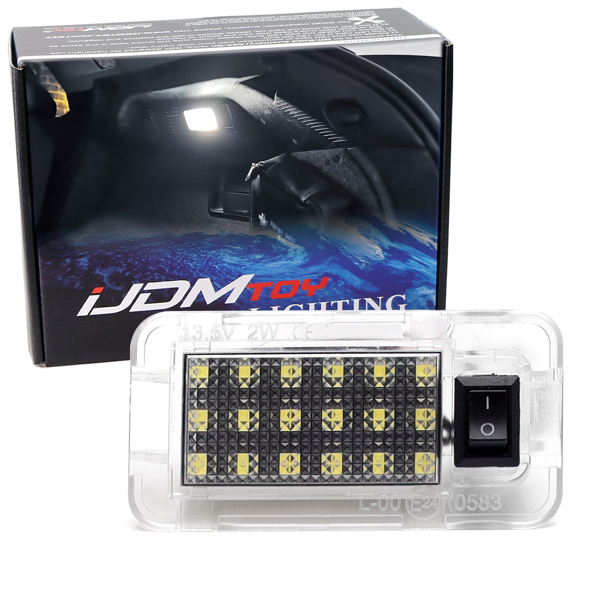 2W Super Bright White LED Trunk Cargo Light with Switch - Compatible with Toyota & Lexus Vehicles - Perfect for Nighttime Loading, Camping Gear Storage, and Roadside Emergencies
