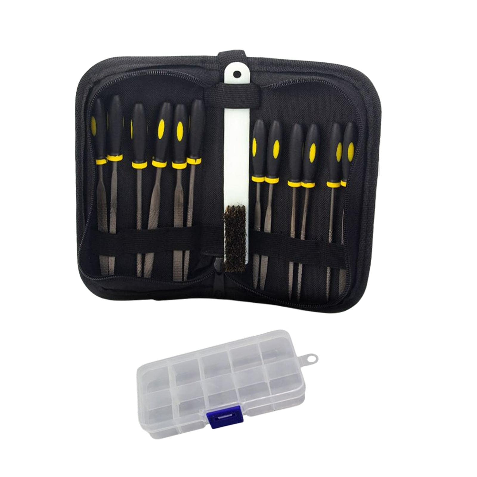 Non-Slip Plastic File Set with Ergonomic Handles - Woodworking Tools for Smoothing & Shaping Wood, Metal, and DIY Projects