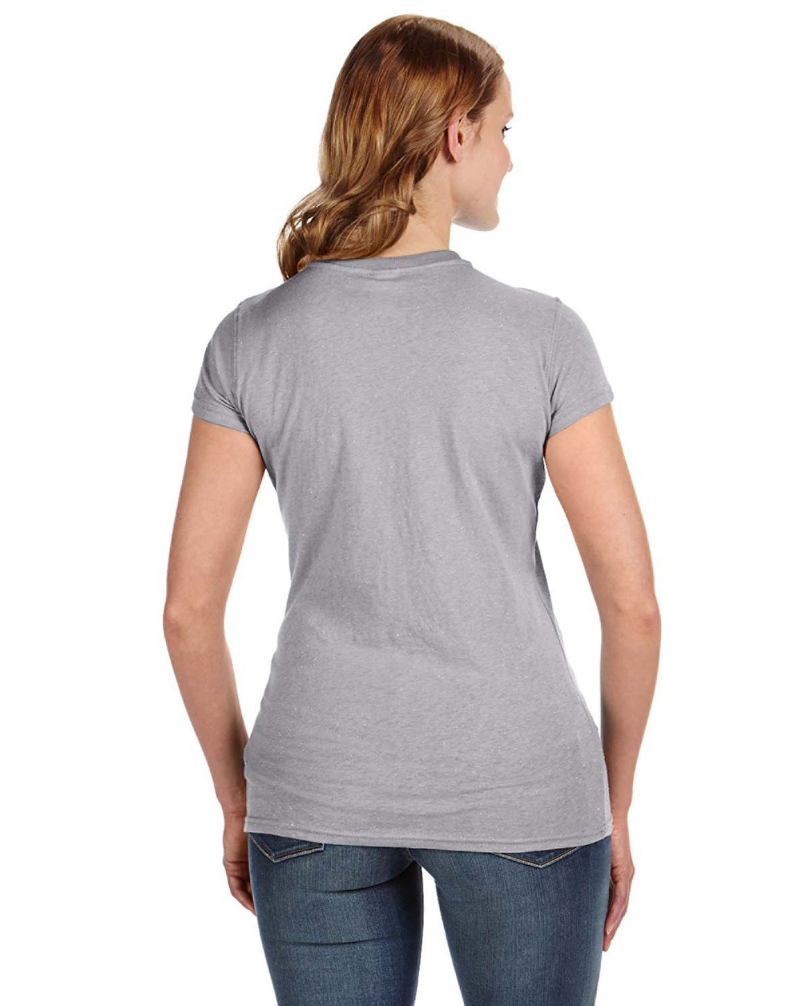 J America Women's Glitter T-Shirt - XS Size - Oxford - Casual Party Wear & Everyday Fashion Top