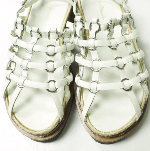 3.1 Phillip Lim Leather Platform Sandals for Women - Chunky Heel Summer Sandals | Comfortable & Stylish for Beach, Vacation, and Casual Outings