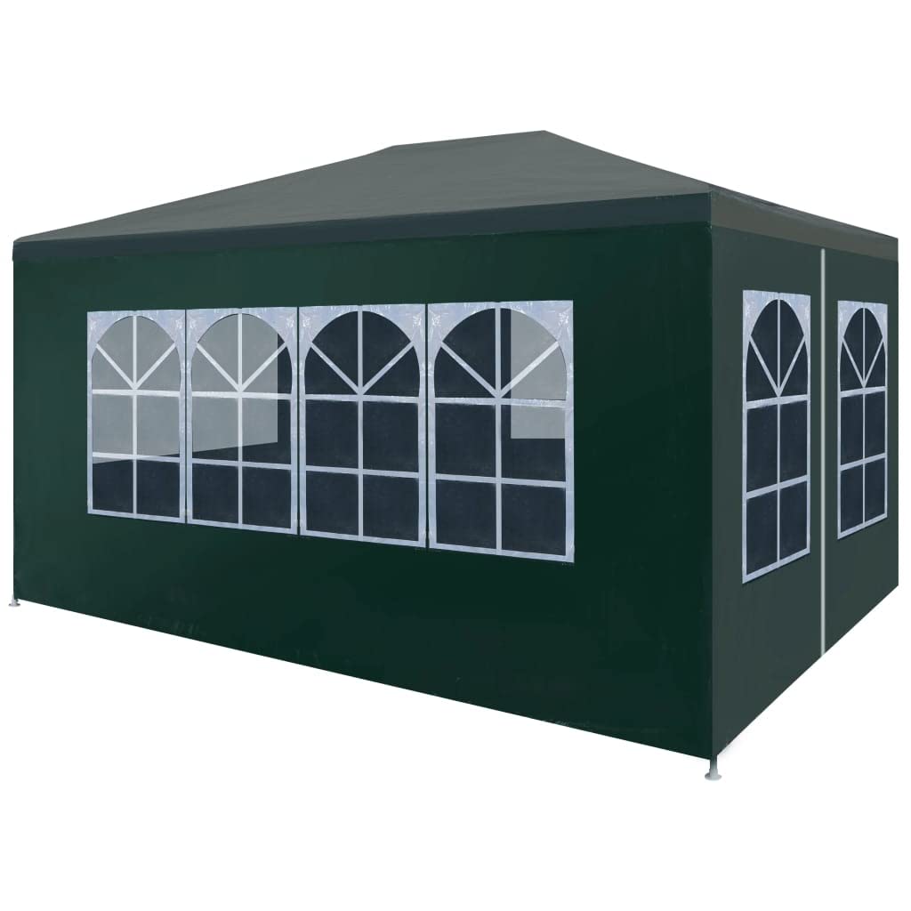 CHARMMA 10x13 ft Heavy Duty Pop Up Canopy Tent - Large Outdoor Party Tent for Weddings, Backyard Events & Fiestas - Waterproof Green Shelter for Camping, Picnics & Outdoor Gatherings