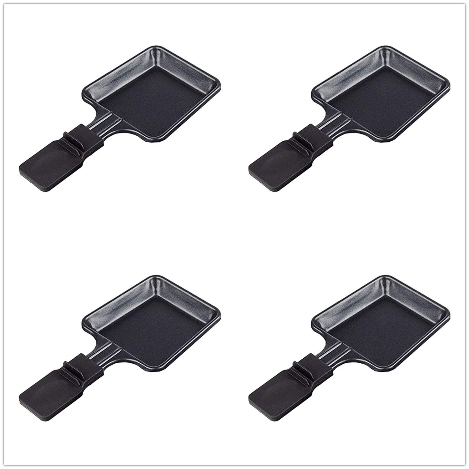Non-Stick Mini Grill Pan 4PCs for Raclette & Cheese Melting - Kitchen Cooking