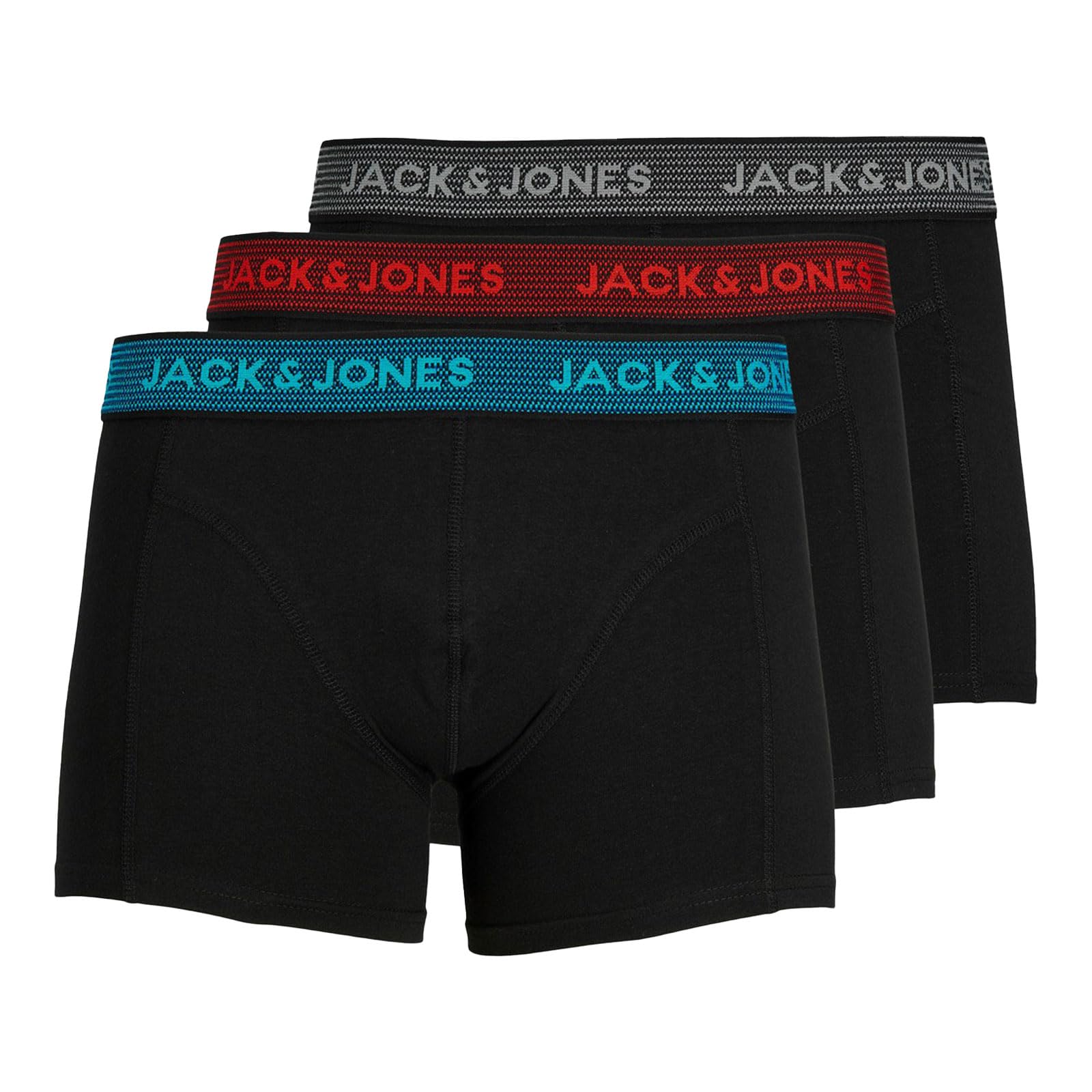 JACK & JONES Men's 3-Pack Casual Shorts - Comfortable Summer Short Pants for Gym, Beach, and Everyday Wear