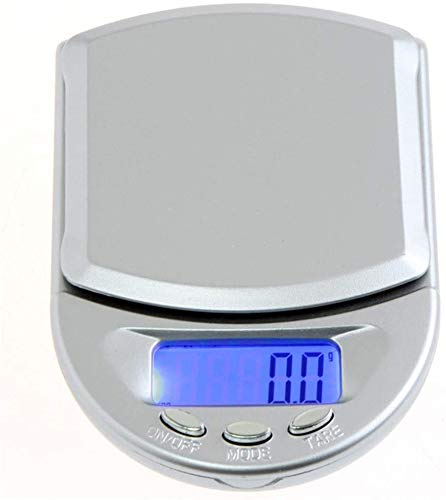 TechCode 200g x 0.01g Digital Pocket Scale with Tare Function & Blue Backlight - High Precision Jewelry Gold Diamond Weighing Scale for Pharmacy, Kitchen, and Laboratory Use