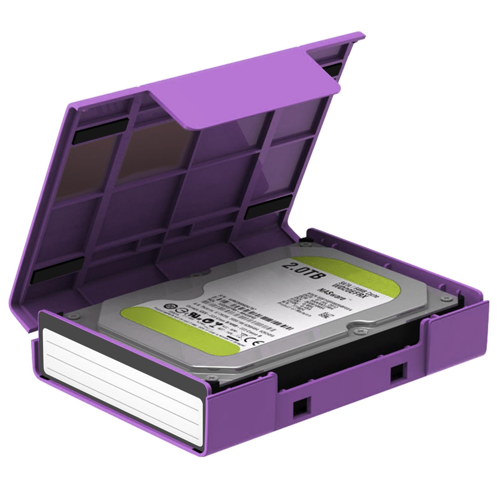 Portable Hard Drive Enclosure - USB 3.0 HDD Case with Stand for 2.5/3.5 Inch HDD/SSD | Protective Storage Solution for Motherboard, Video Card & RAM | Ideal for Data Backup, PC Upgrades & Electronics Protection