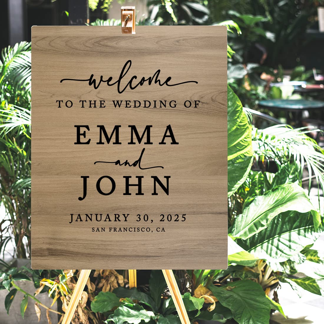 Custom Rustic Wedding Welcome Sign - 16