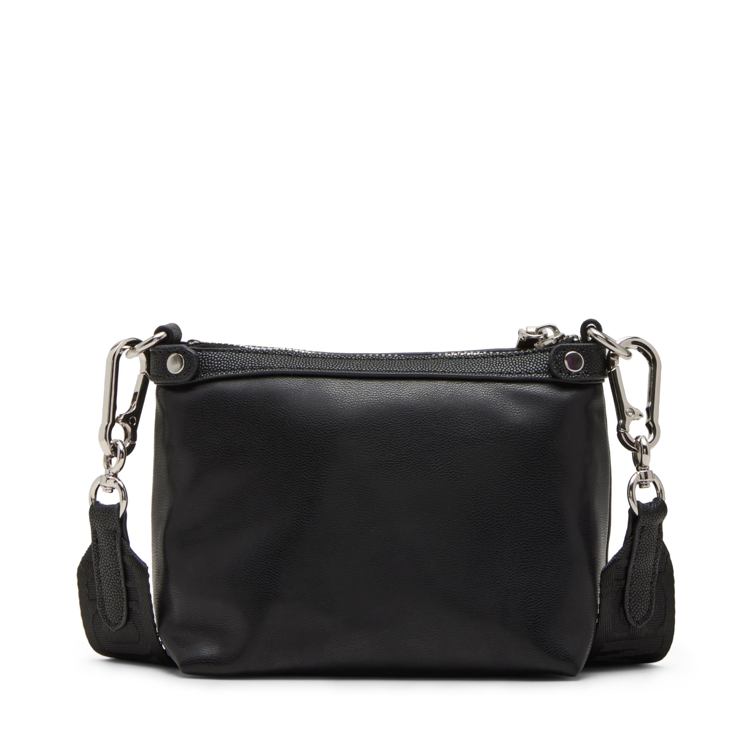 Steve Madden Warren Satchel Handbag Gift Set - Black Leather Crossbody Purse for Women, Perfect for Work, Travel & Everyday Use
