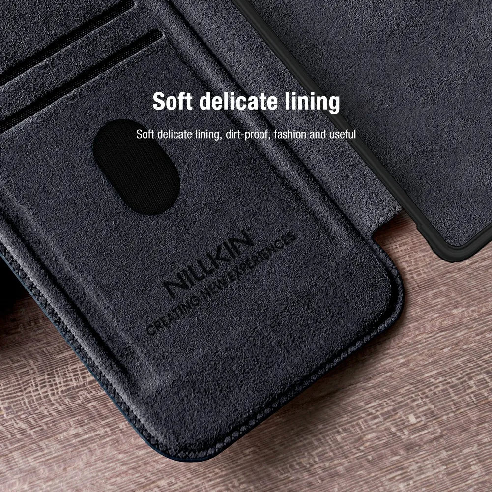NILLKIN Genuine Leather Lens Cover Case for Samsung Galaxy S25 Ultra - Premium Protection for Camera & Phone | Perfect for Travel, Business & Everyday Use