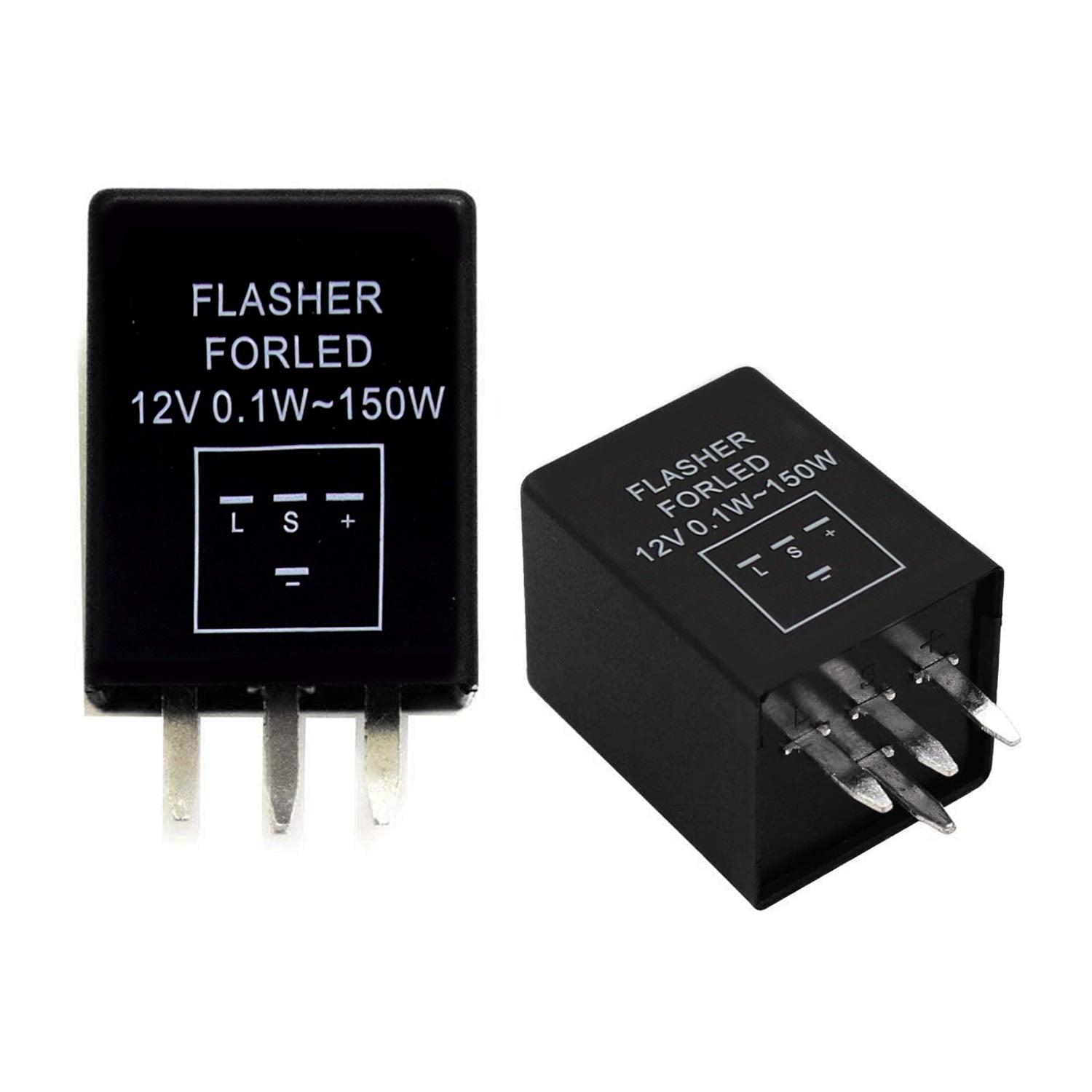 EP29 EP29N 4 Pin LED Flasher Relay - Fix Hyper Flash for LED Turn Signal Lights | Compatible with Motorcycles, Cars & Trucks | Smooth Blinking for Safe Signaling