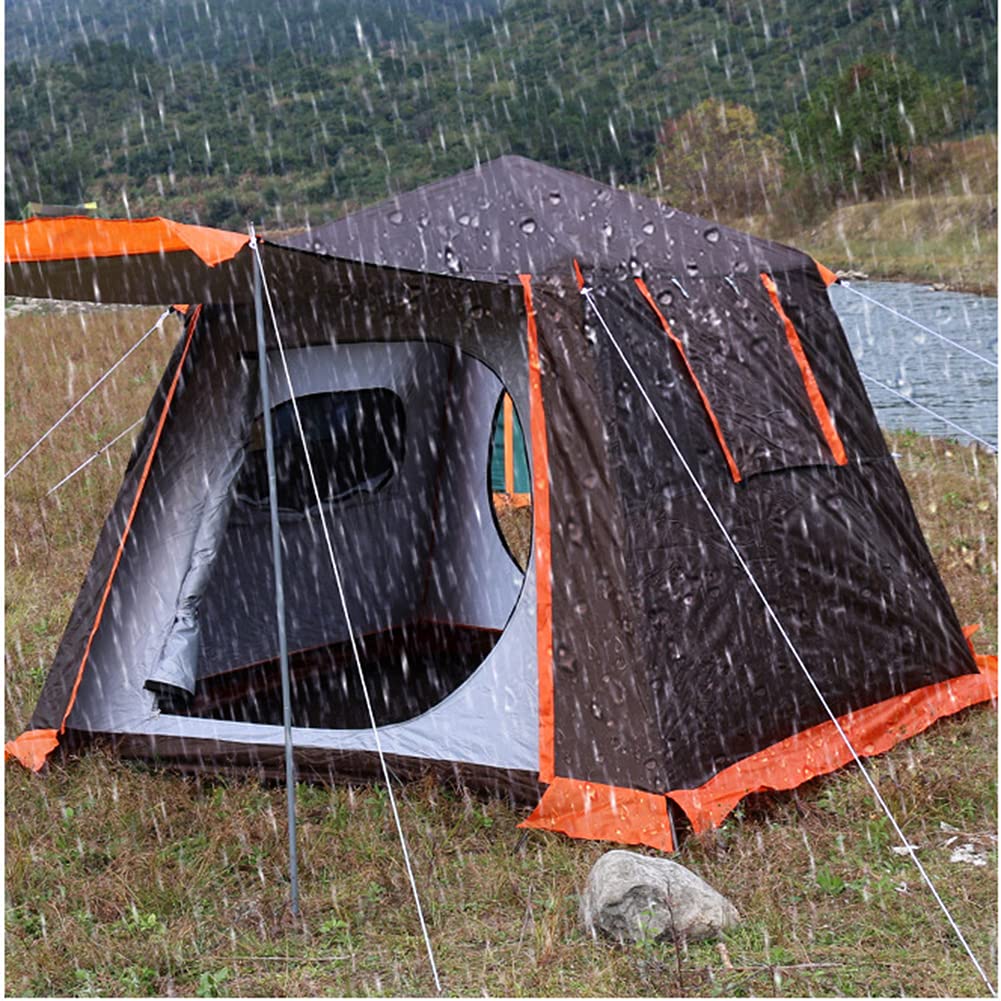 **3-4 Person Pop-Up Camping Tent - Instant Hydraulic Setup, Double Door Hiking Tent for Backpacking & Mountain Climbing - Perfect for Family Camping Trips & Outdoor Adventures**