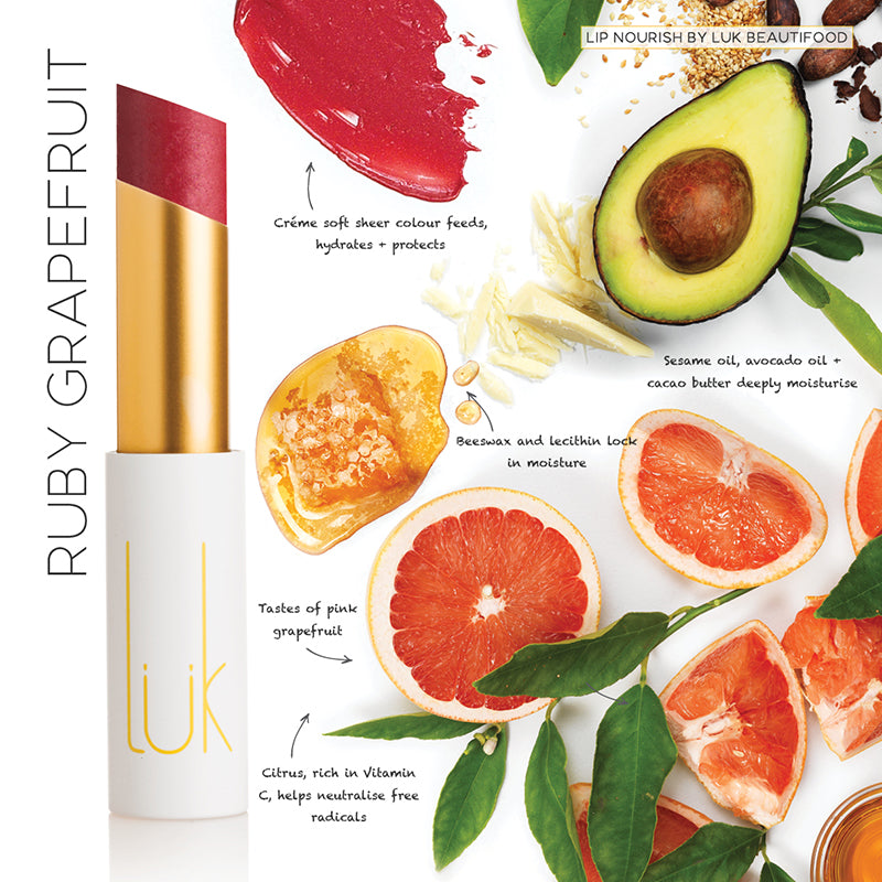 100% Natural Ruby Grapefruit Lip Balm - Hydrating & Nourishing Lip Care for Dry, Chapped Lips | Perfect for Winter, Travel & Daily Moisturizing