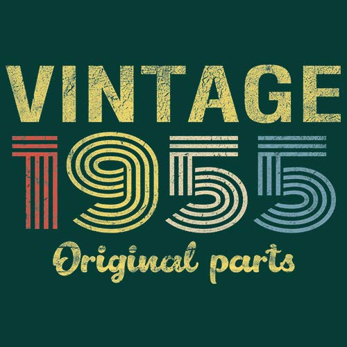 Vintage 1955 Retro 70th Birthday Gift for Men - Original Parts Themed T-Shirt - Perfect for Milestone Celebrations & Nostalgic Parties