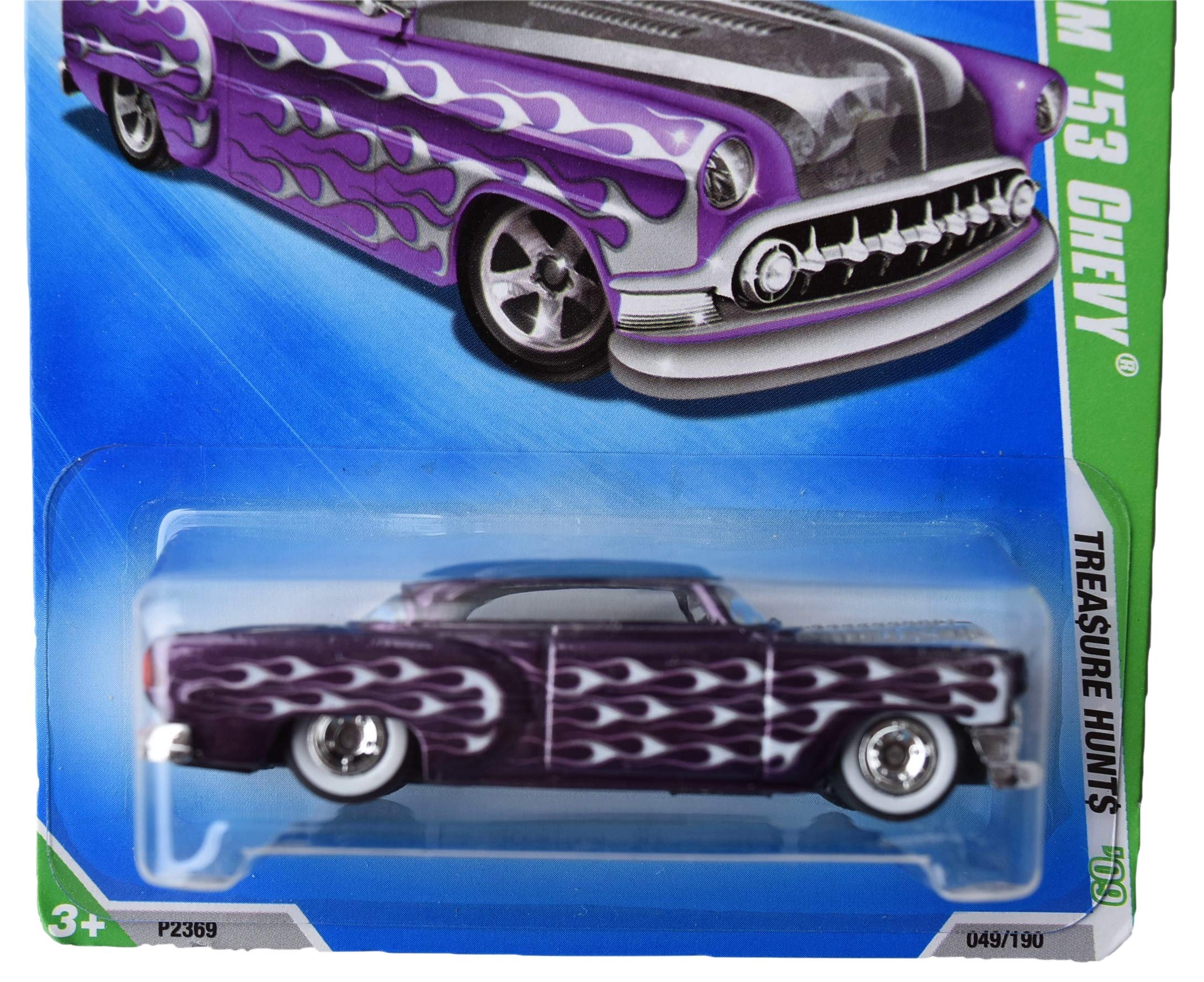 Hot Wheels Super Treasure Hunt Custom '53 Chevy Diecast Car - Rare Collectible Toy for Kids & Adults - Perfect for Display, Gifts & Racing Play
