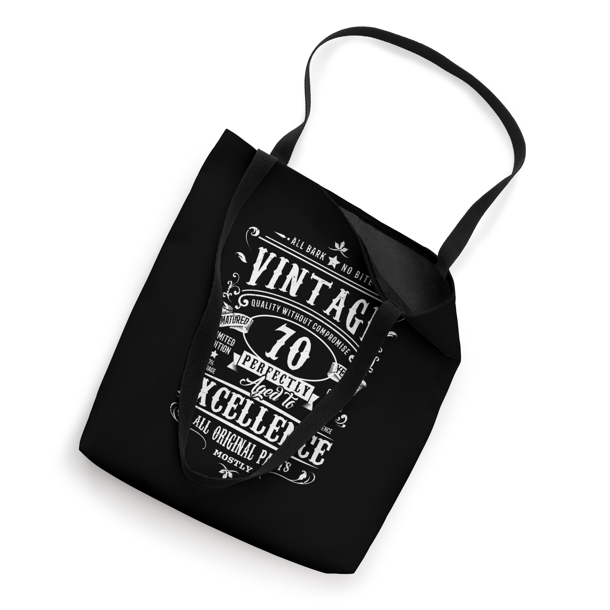 Vintage 70th Birthday Gift for Men - 70 Year Old Grandpa 1952 Themed Canvas Tote Bag - Perfect for Birthday Parties, Retirement Celebrations & Family Gatherings