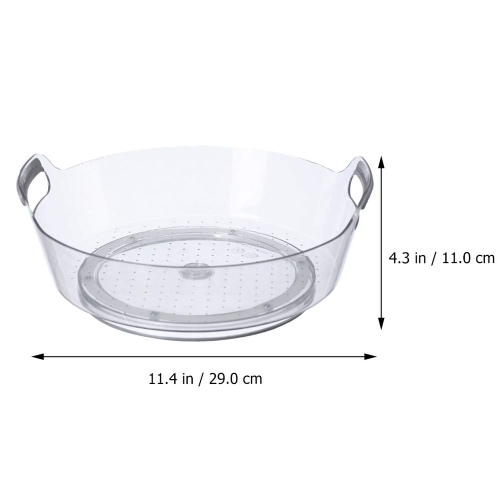 Hemoton Rotating Shelf - Kitchen Turntable & Bathroom Organizer for Spices & Cosmetics