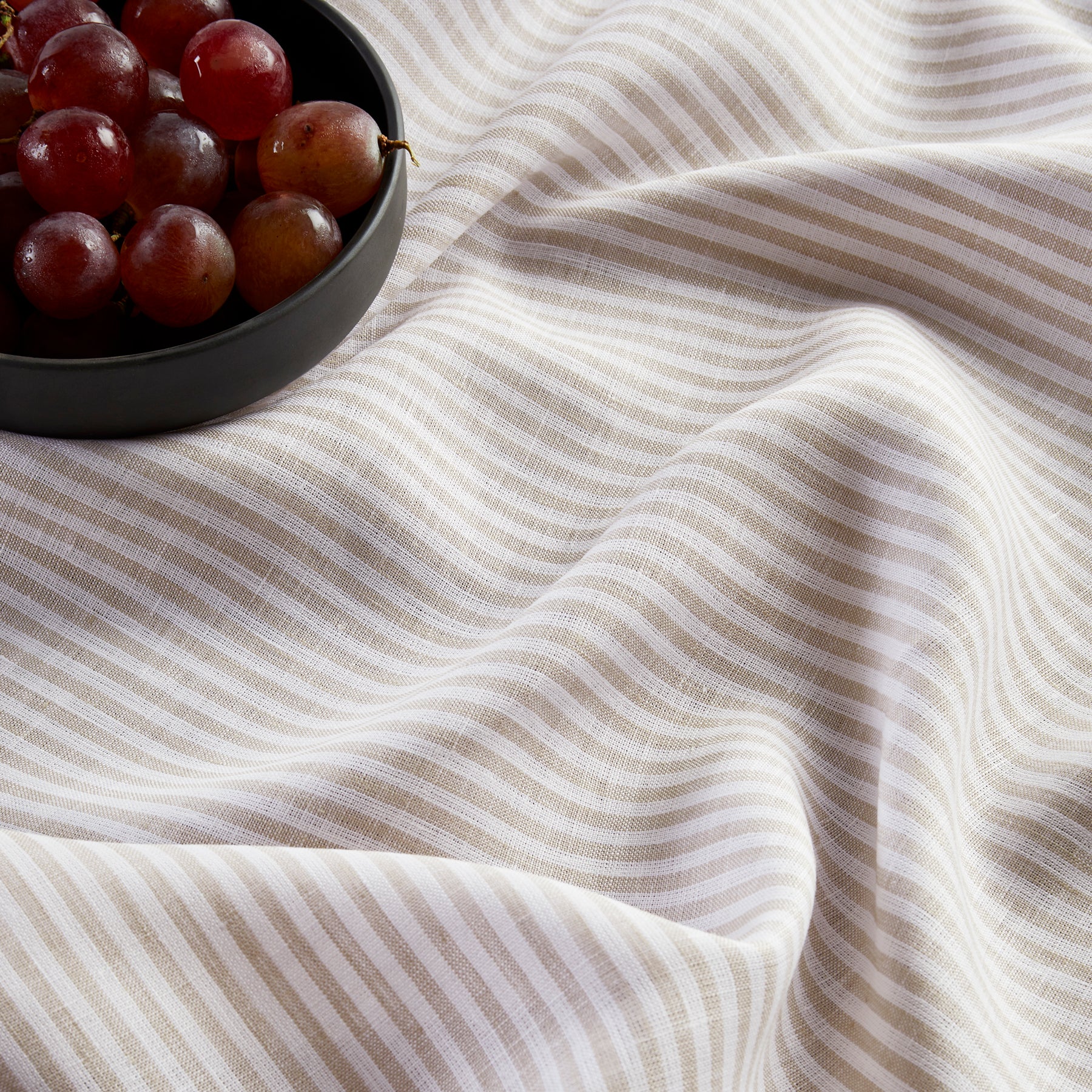 Elegant Narrow Stripe Table Throw - Stylish Cotton Table Runner for Dining Room Decor, Wedding & Holiday Table Setting - 16x72 Inches
