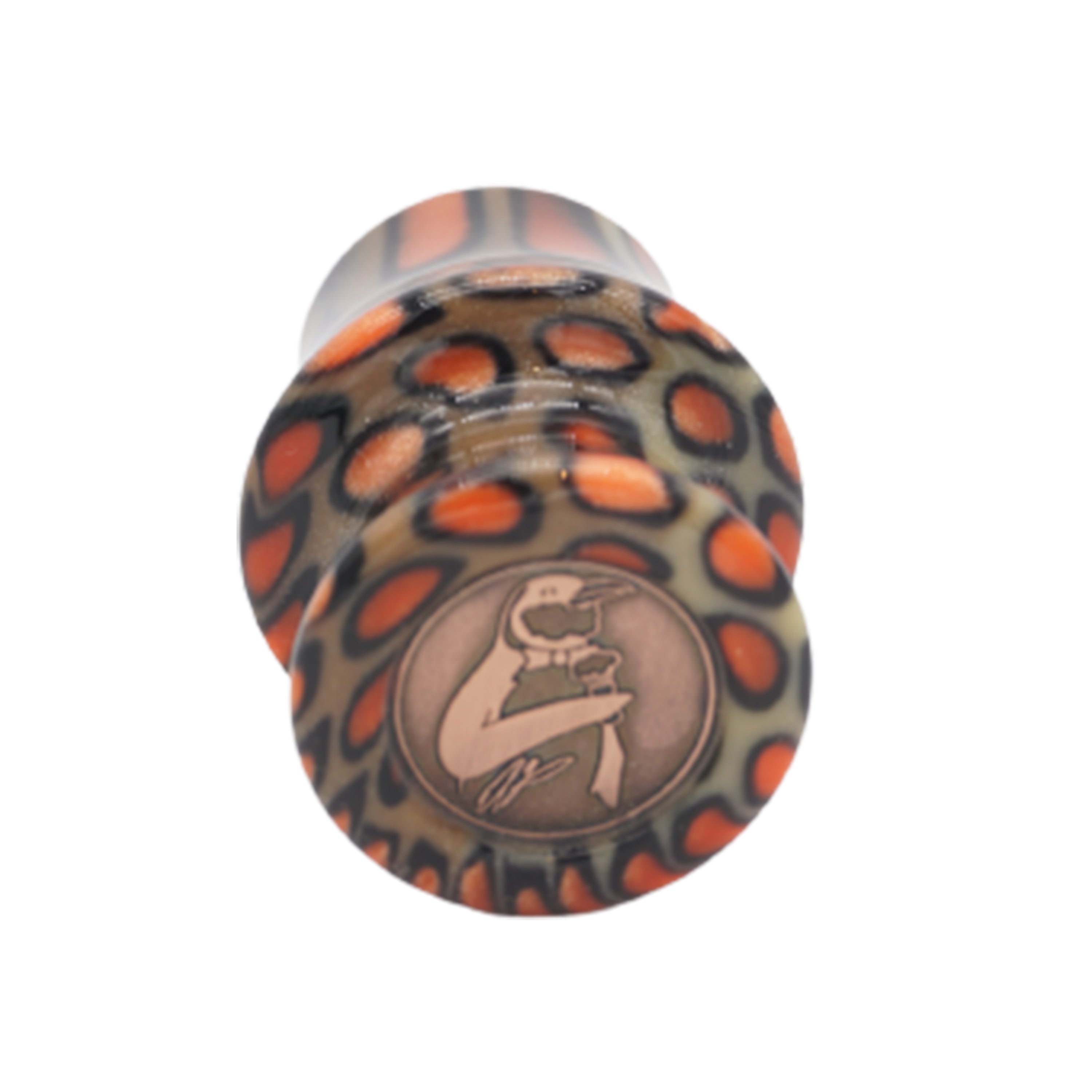 Orange Tigris Perla Handcrafted Shaving Brush Handle - Premium 24mm & 26mm Knot Fitting - Perfect for Wet Shaving & Grooming Gifts