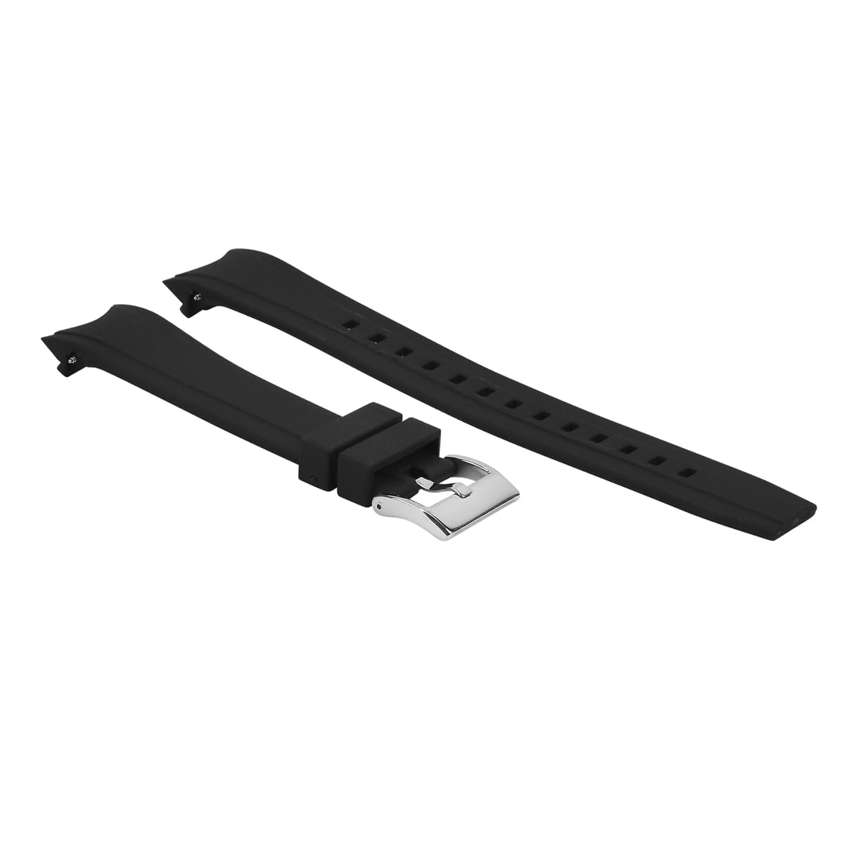 23mm Rubber Watch Band Strap for Citizen Eco-Drive Promaster Aqualand Chronograph - Durable Black Replacement Strap for Diving, Swimming & Outdoor Activities