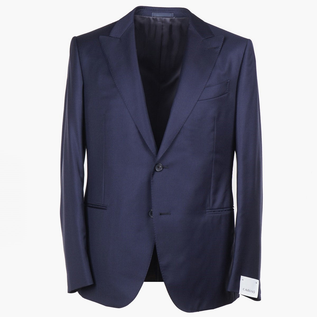 Premium Caruso Navy Super 150s Wool Suit for Men - Italian Tailored Business Attire - Perfect for Weddings, Office & Formal Events